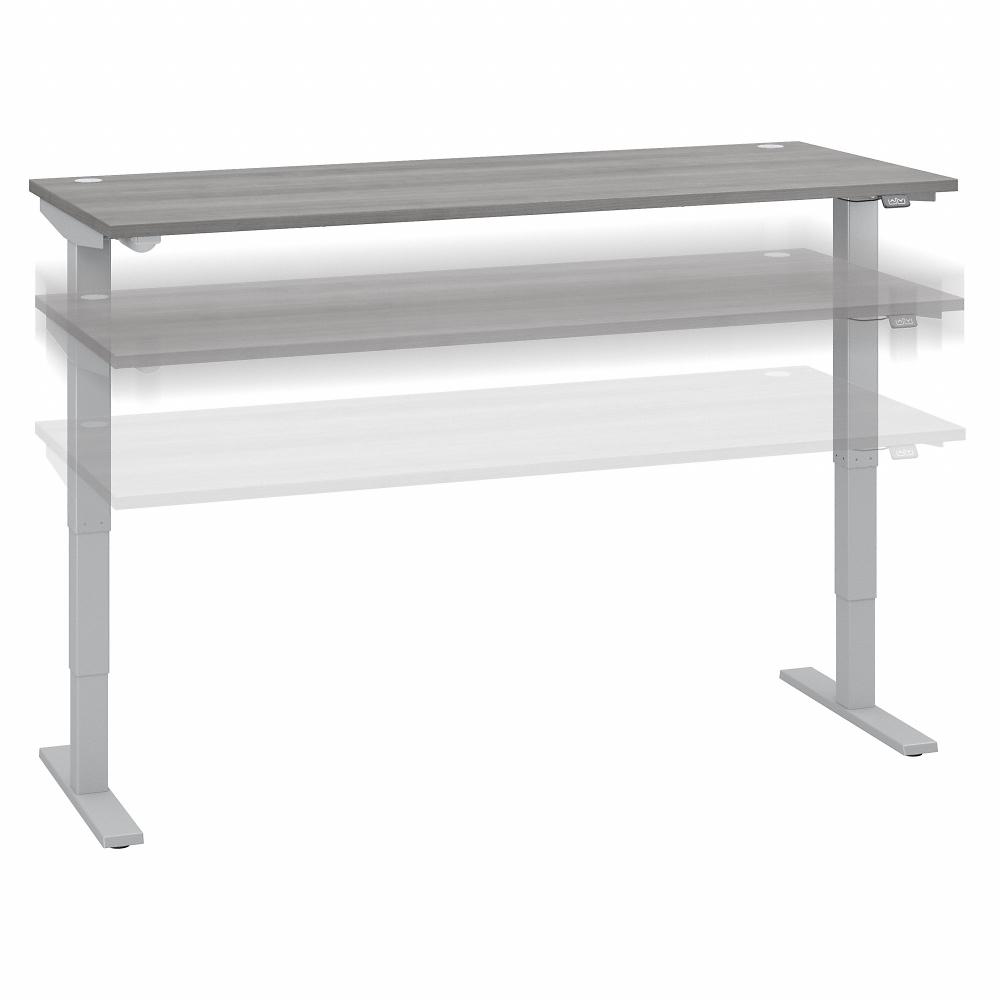 Platinum Gray 72" Adjustable Stand Desk