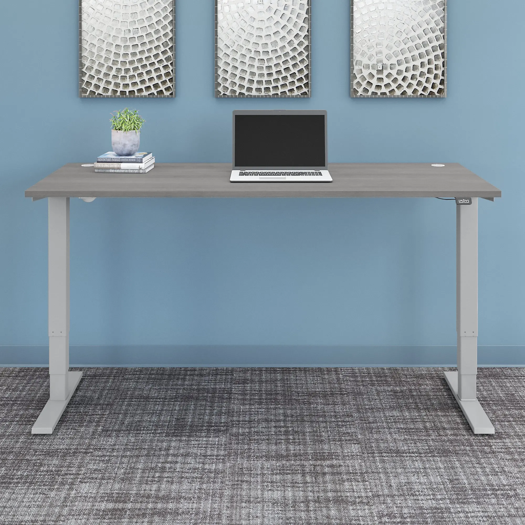 M4S7230PGSK Platinum Gray 72  Adjustable Stand Desk-2