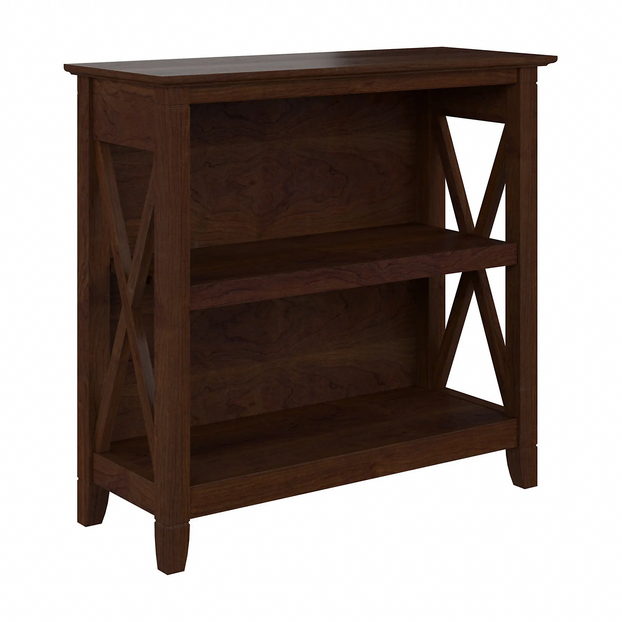 KWB124BC-03 Key West Bing Cherry 2-Shelf Bookcase-4