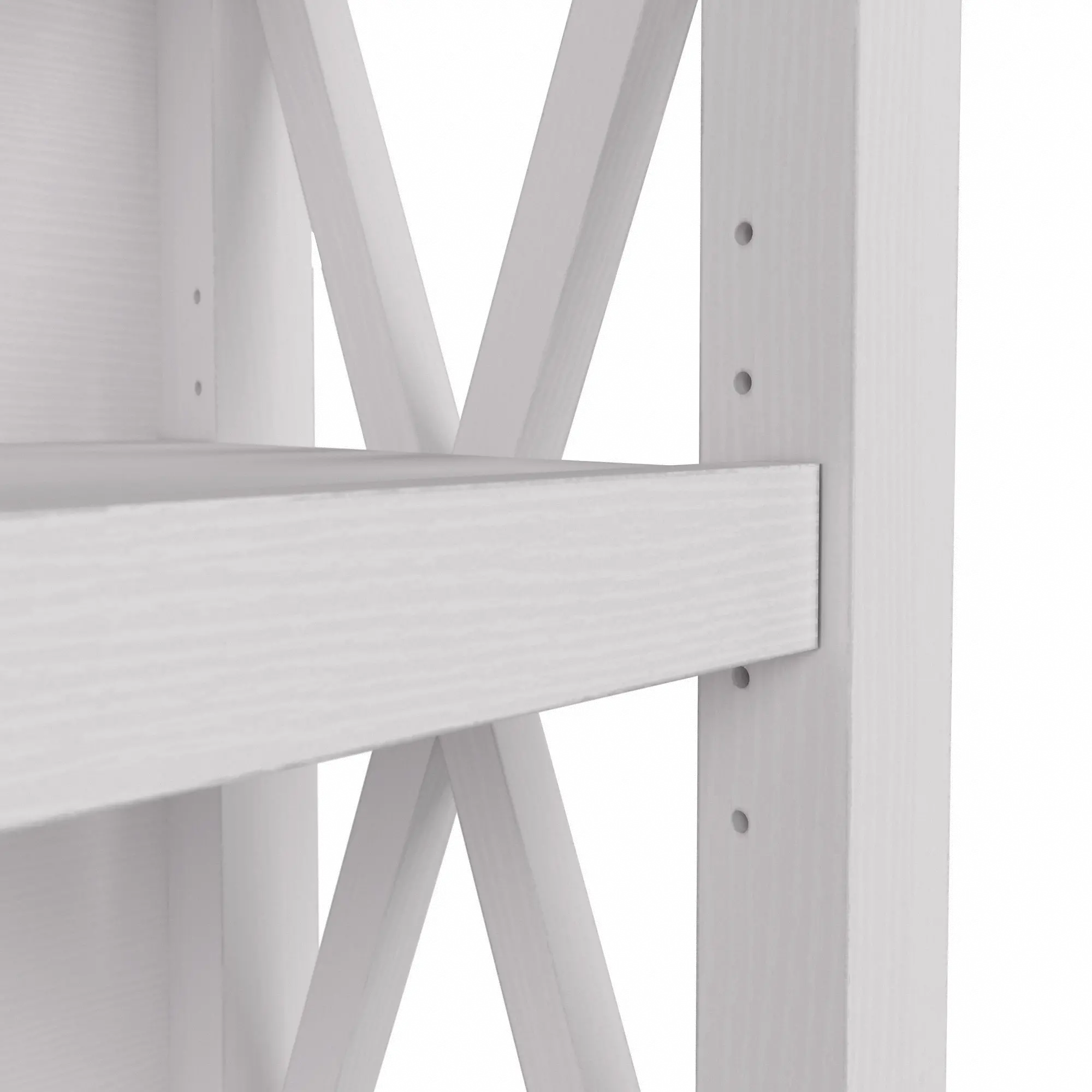 KWB124WT-03 Key West White Oak 2-Shelf Bookcase - Bush Furniture-5