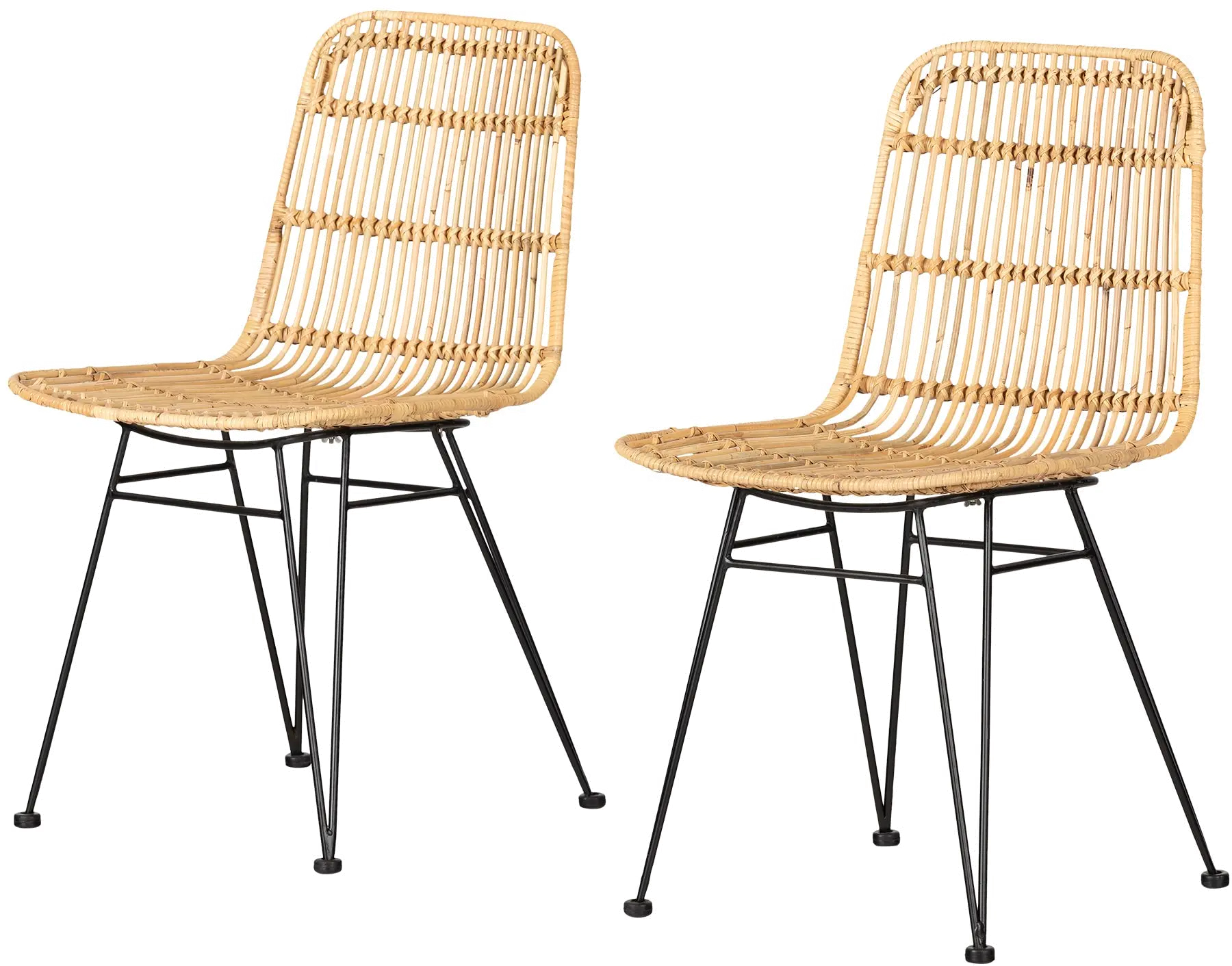 13164 Balka Natural Rattan Dining Room Chair, Set of 2 - South Shore-1