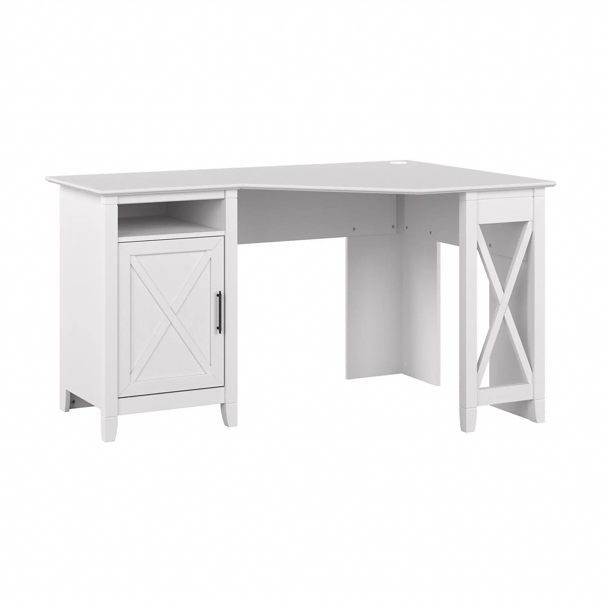 KWD254WT-03 Key West White Oak 54 Inch Corner Desk-2
