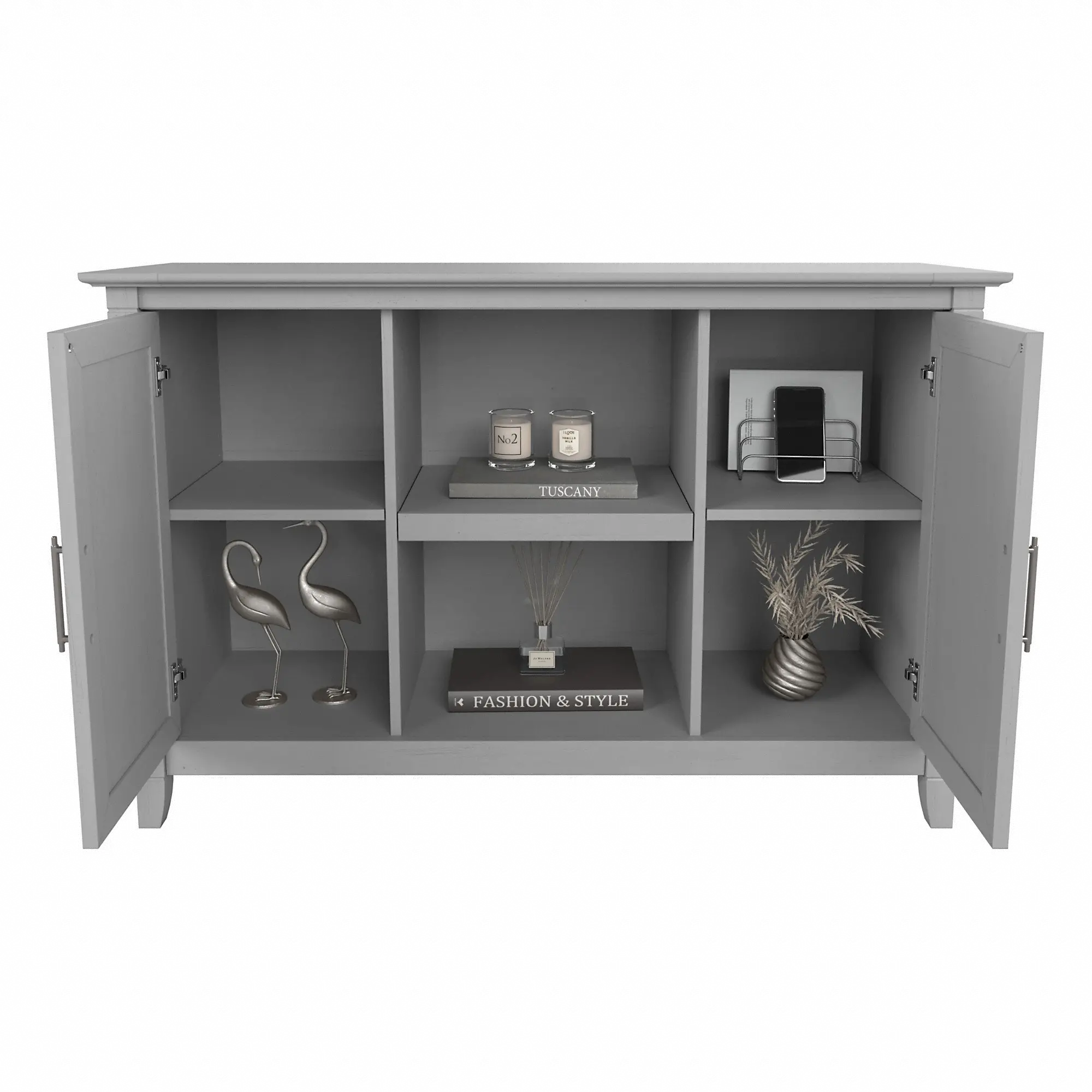 KWS146CG-03 Key West Cape Cod Gray Accent Cabinet - Bush Furniture-5