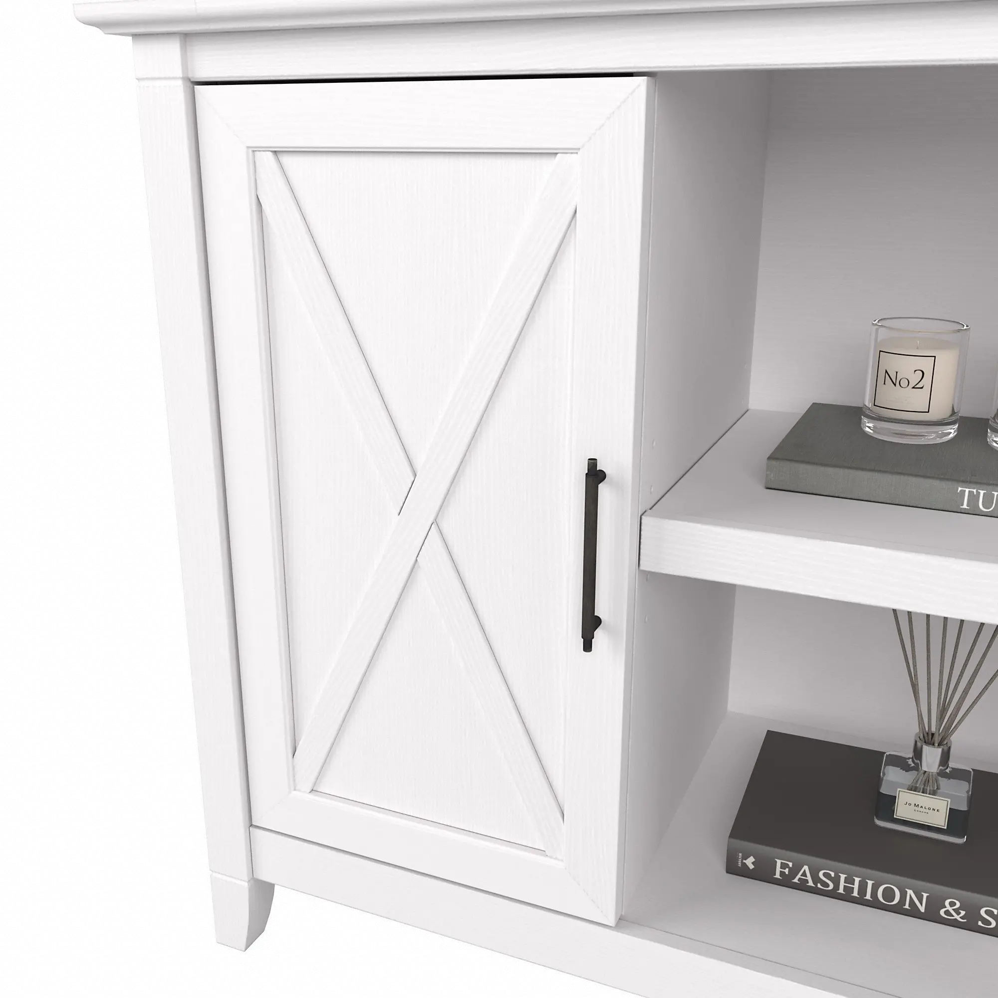 KWS146WT-03 Key West White Oak Accent Cabinet - Bush Furniture-5