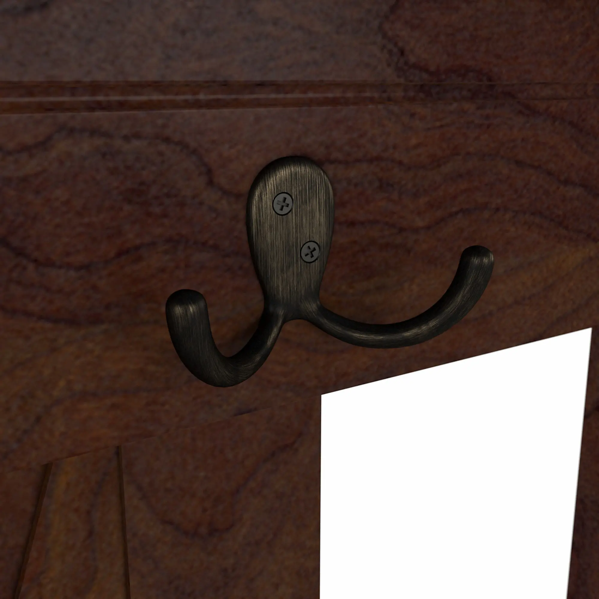 KWS166BC-03 Key West Bing Cherry Hall Tree with Shoe Bench - Bush Furniture-4