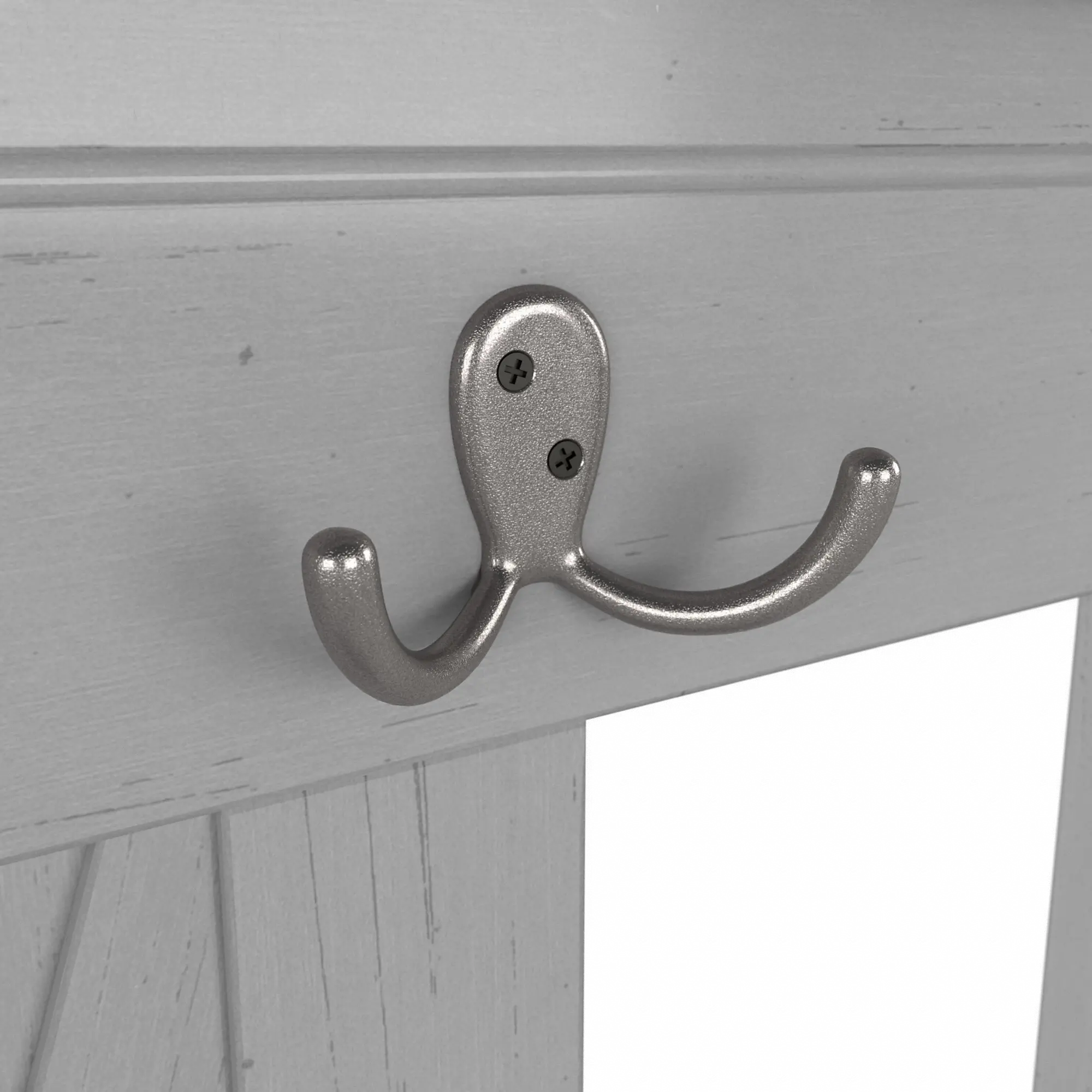 KWS166CG-03 Key West Cape Cod Gray Hall Tree with Shoe Bench - Bush Furniture-4