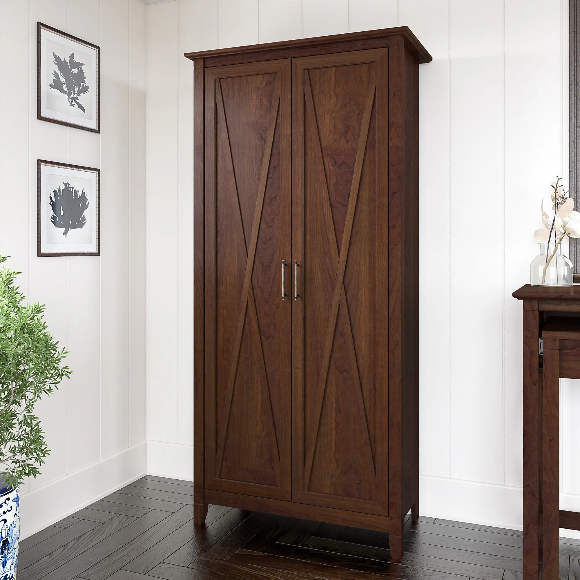 KWS266BC-03 Key West Bing Cherry Storage Cabinet - Bush Furniture-1