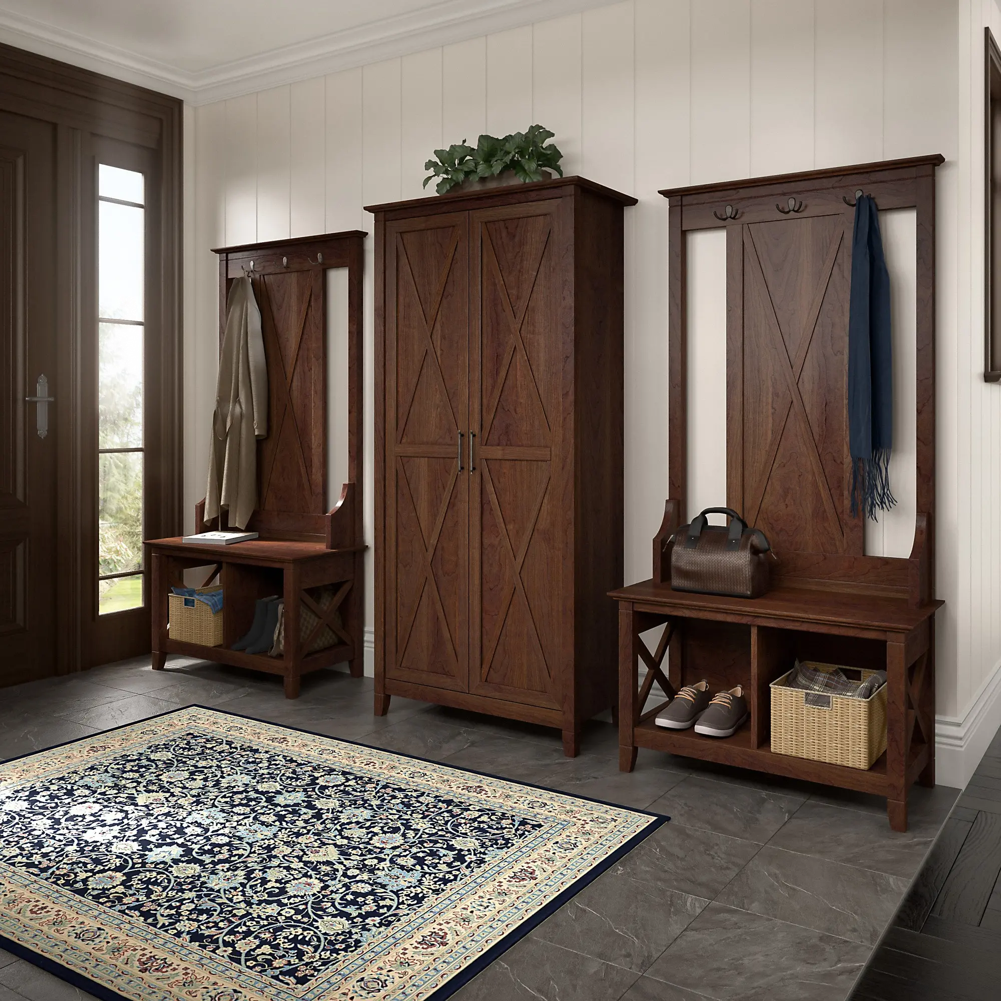 KWS266BC-03 Key West Bing Cherry Storage Cabinet - Bush Furniture-2