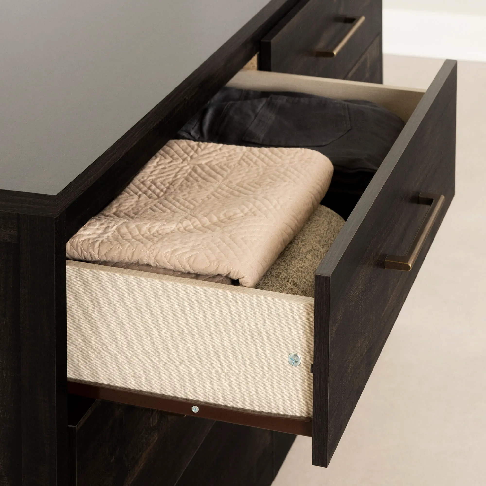 13557 Gravity Rubbed Black 6 Drawer Dresser - South Shore-4