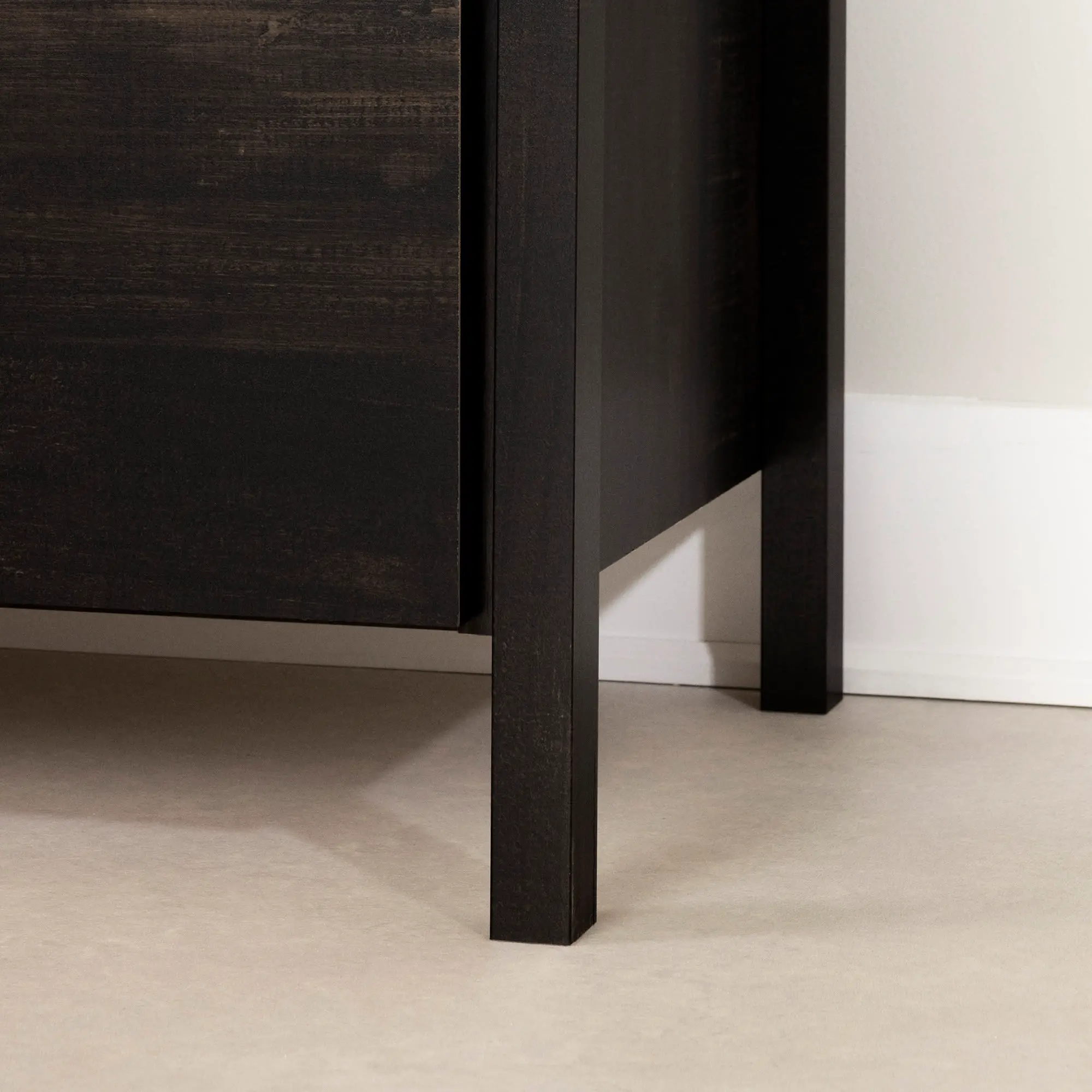 13559 Gravity Rubbed Black 2 Drawer Nightstand - South Shore-8