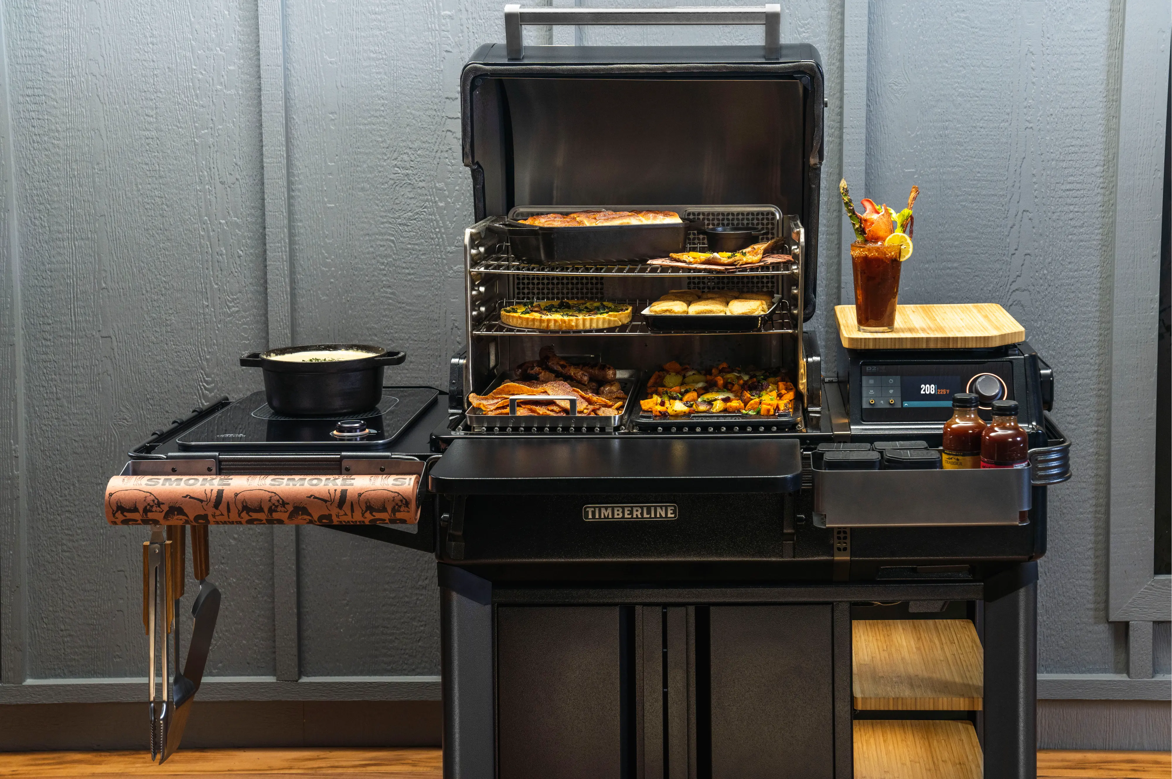 TBB86RLG,TIMBER_L Traeger Timberline WiFi Pellet Grill-13
