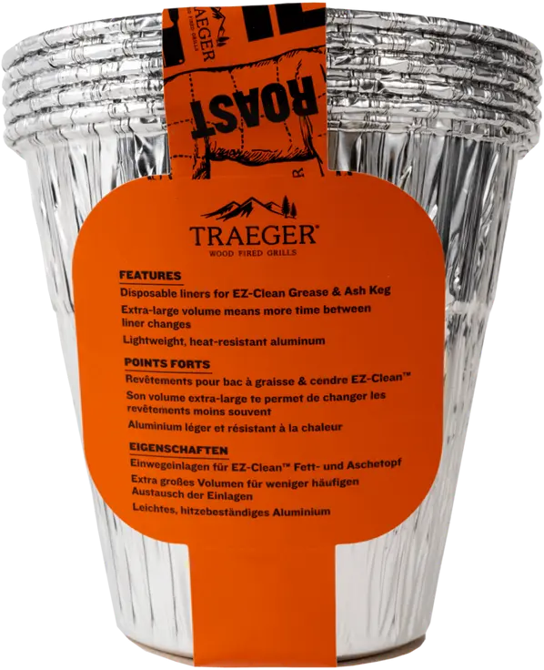 BAC608 Traeger EZ-Clean Grease & Ash Keg Liner - 5 Pack-3