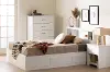 13846 Fusion Full/Queen Pure White Bookcase Headboard - South Shore
