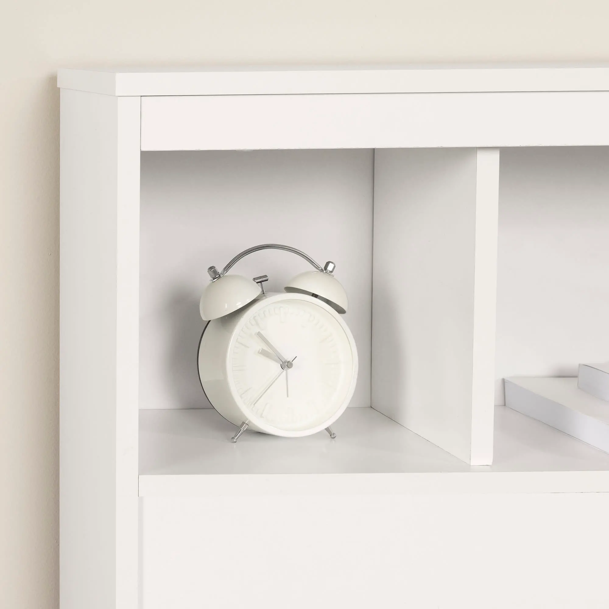 13846 Fusion Full/Queen Pure White Bookcase Headboard - South Shore-3