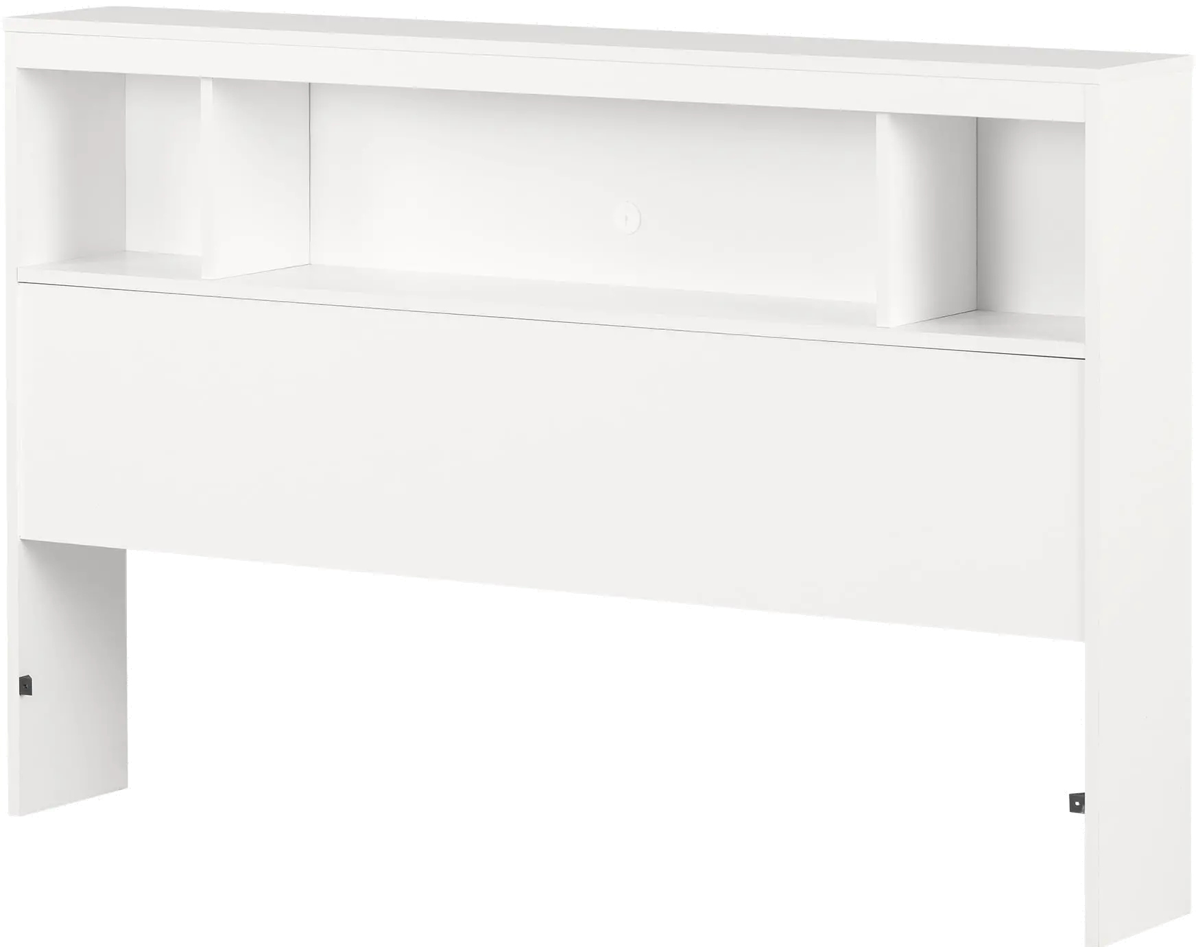 13846 Fusion Full/Queen Pure White Bookcase Headboard - South Shore-1