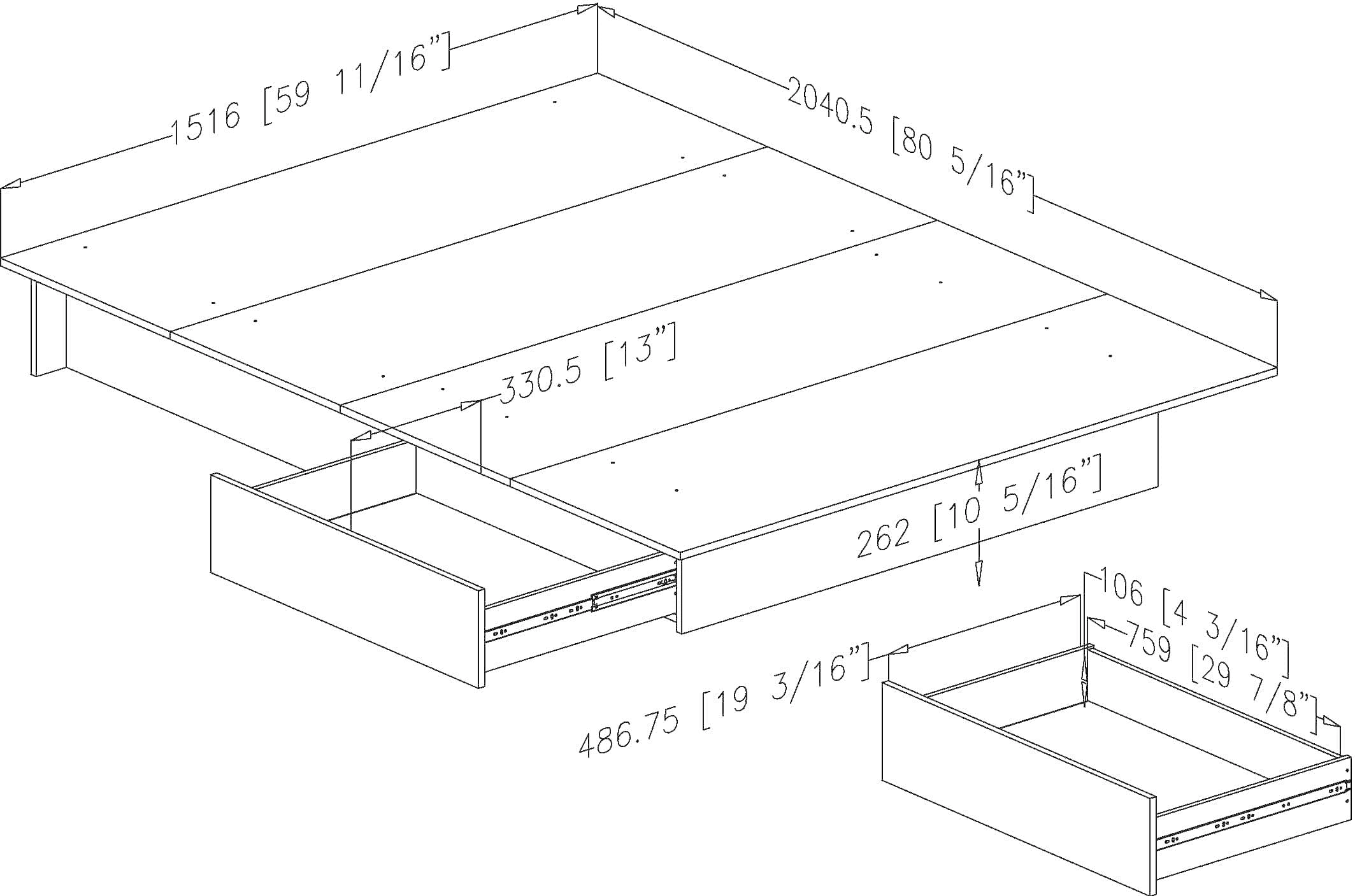 13847 Fusion Full/Queen Pure White Platform Bed - South Shore-5