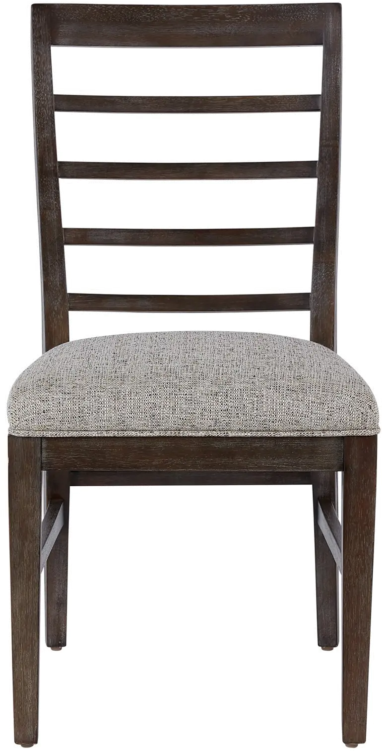 Modern Eclectic Brown Upholstered Dining Room Chair-1