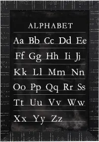 Alphabet Framed Wall Art