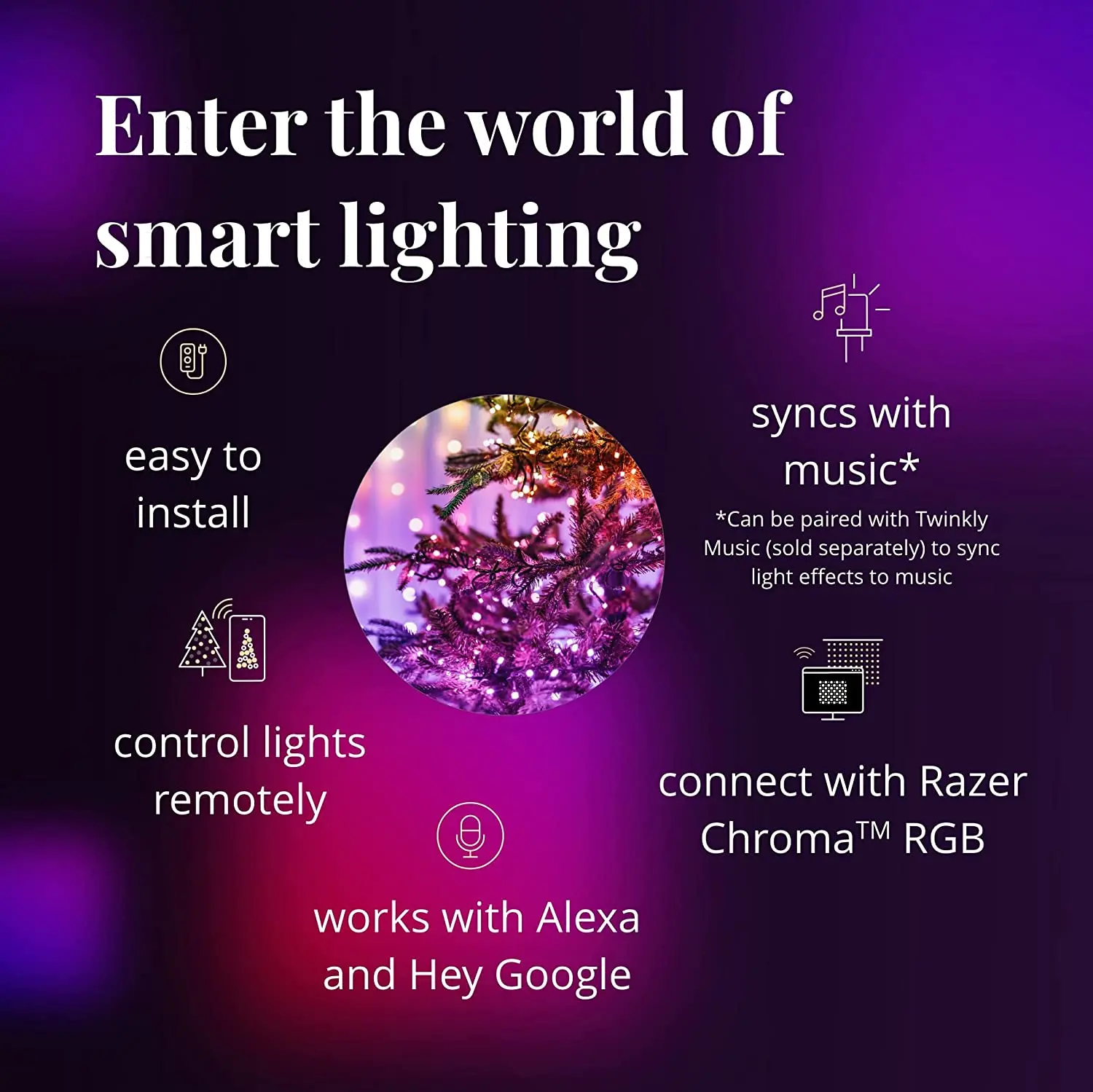TWS400STP-GU Twinkly 2nd Generation 400LED RGB Smart Lights-4