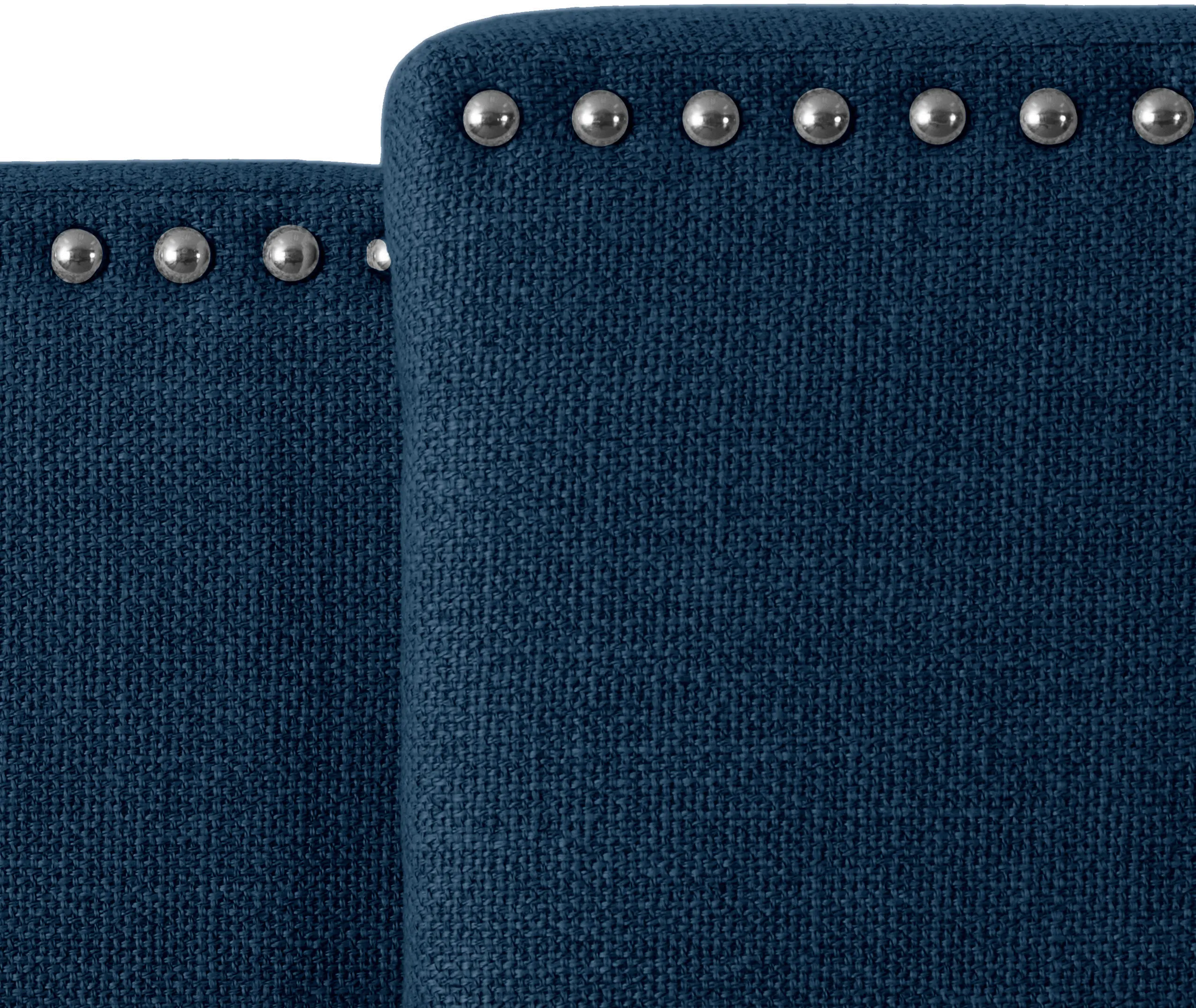 Fairfield Contemporary Full, Queen, King Navy Blue Expandable Headboard-3