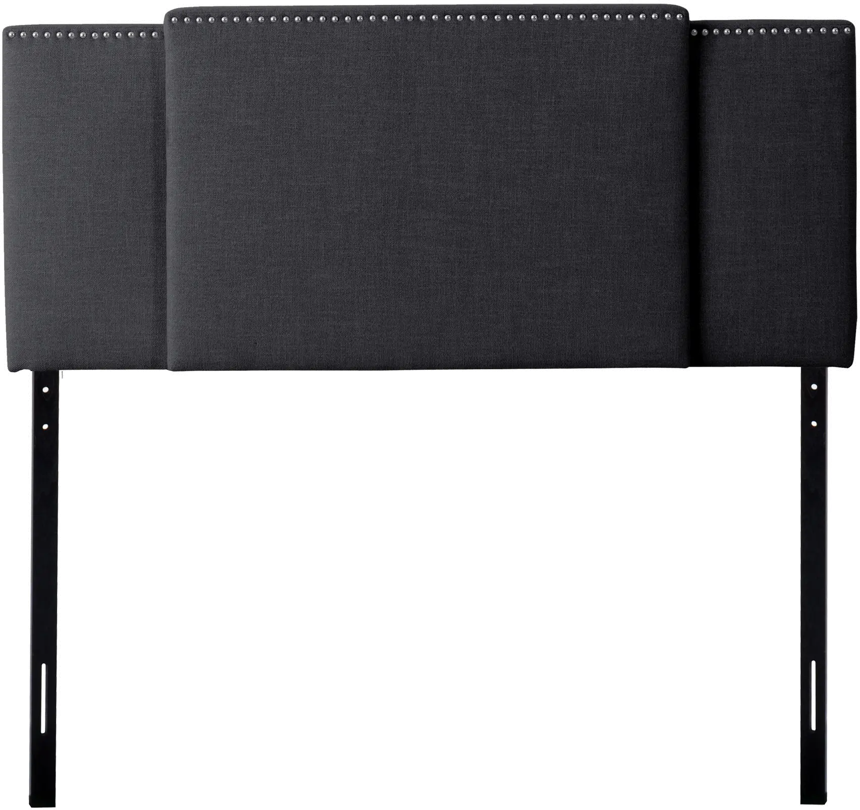 Fairfield Contemporary Full, Queen, King Dark Grey Expandable Headboard-1