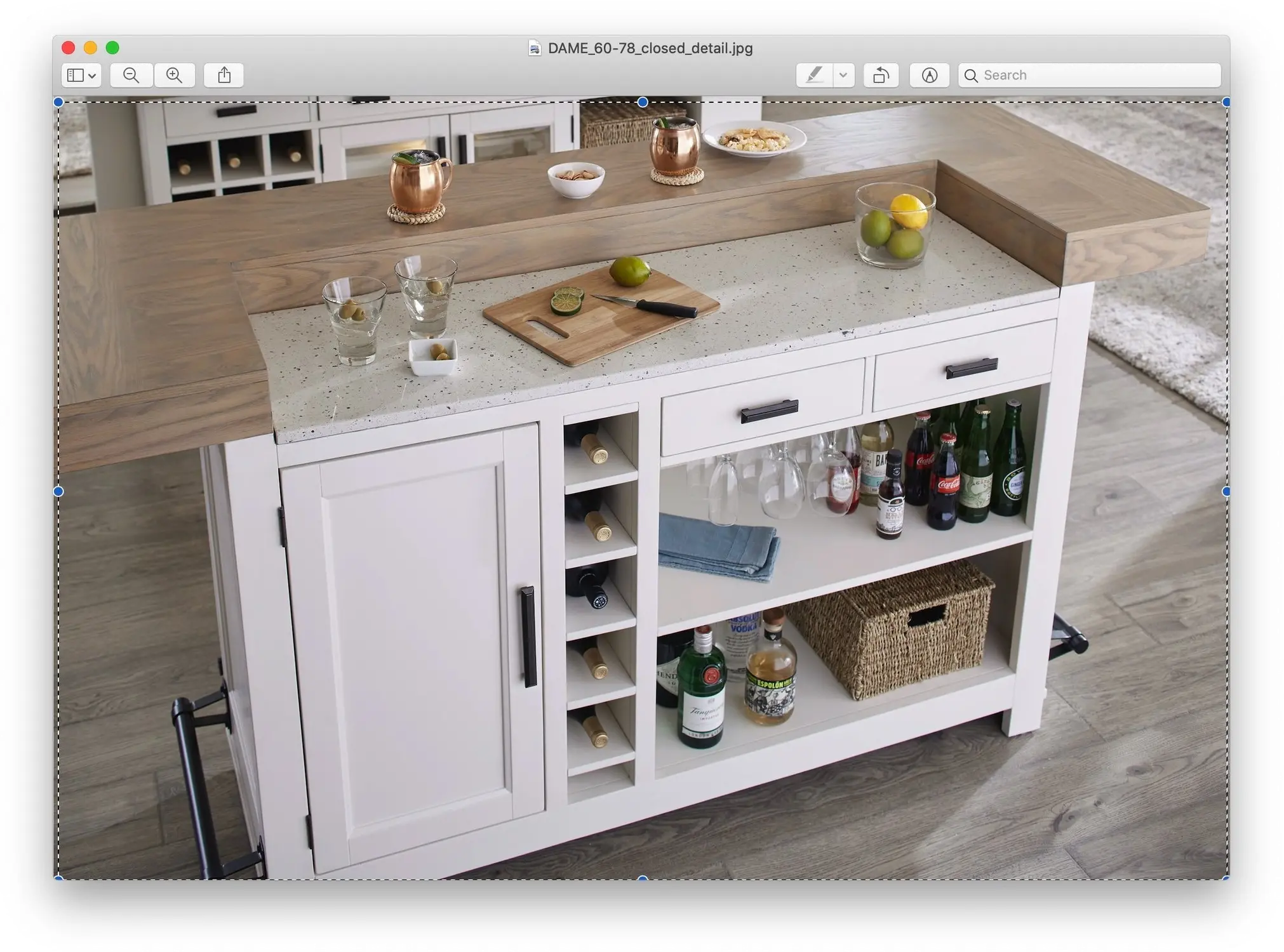 Modern Eclectic Creamy White Bar-10