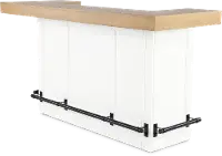 Modern Eclectic Creamy White Bar