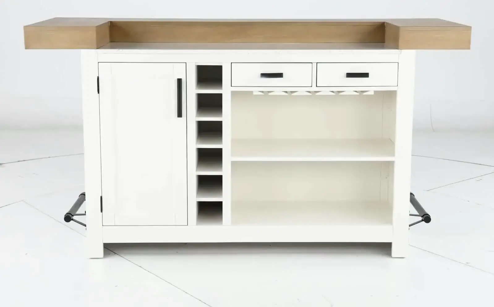 Modern Eclectic Creamy White Bar-5