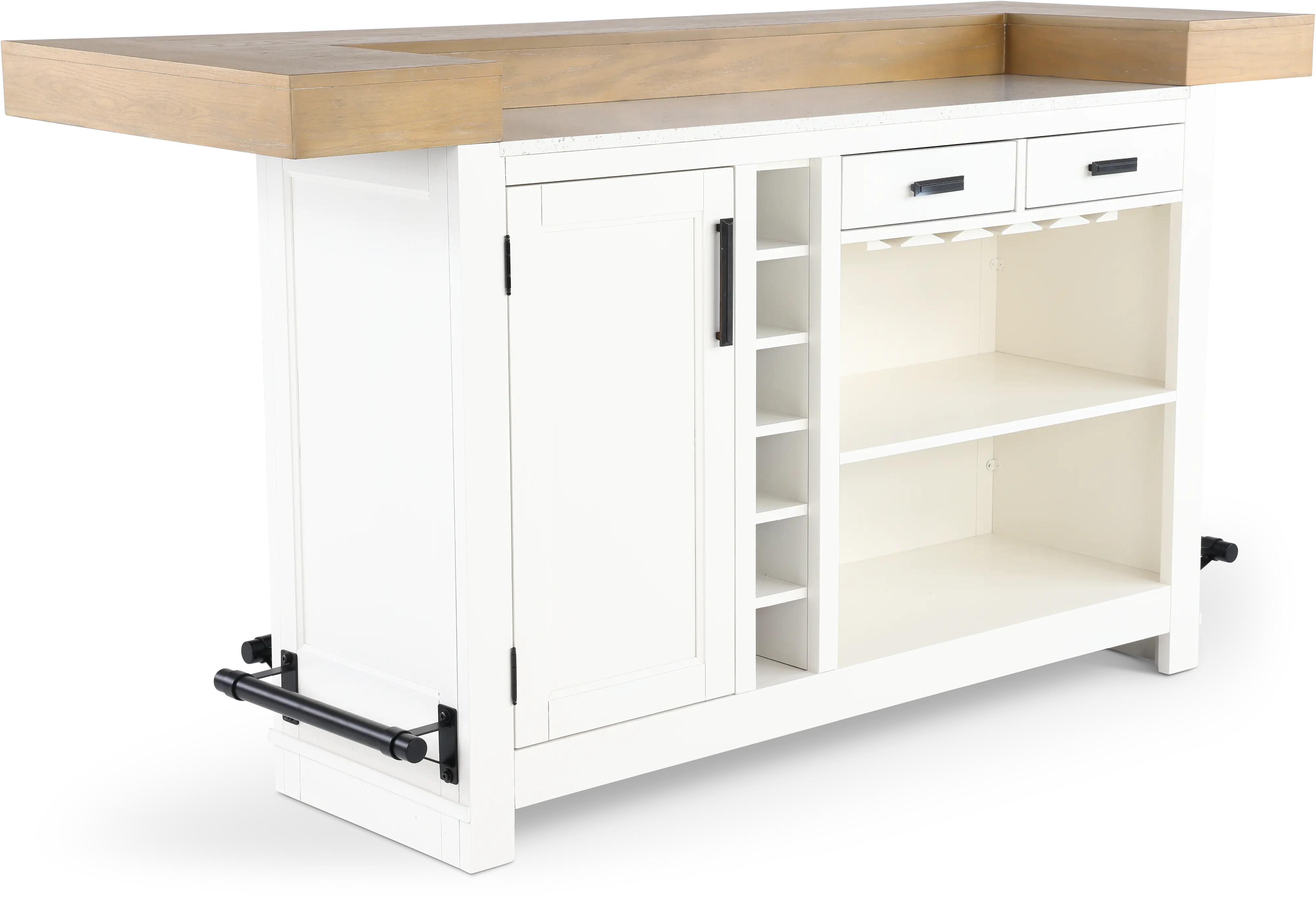 Modern Eclectic Creamy White Bar-6