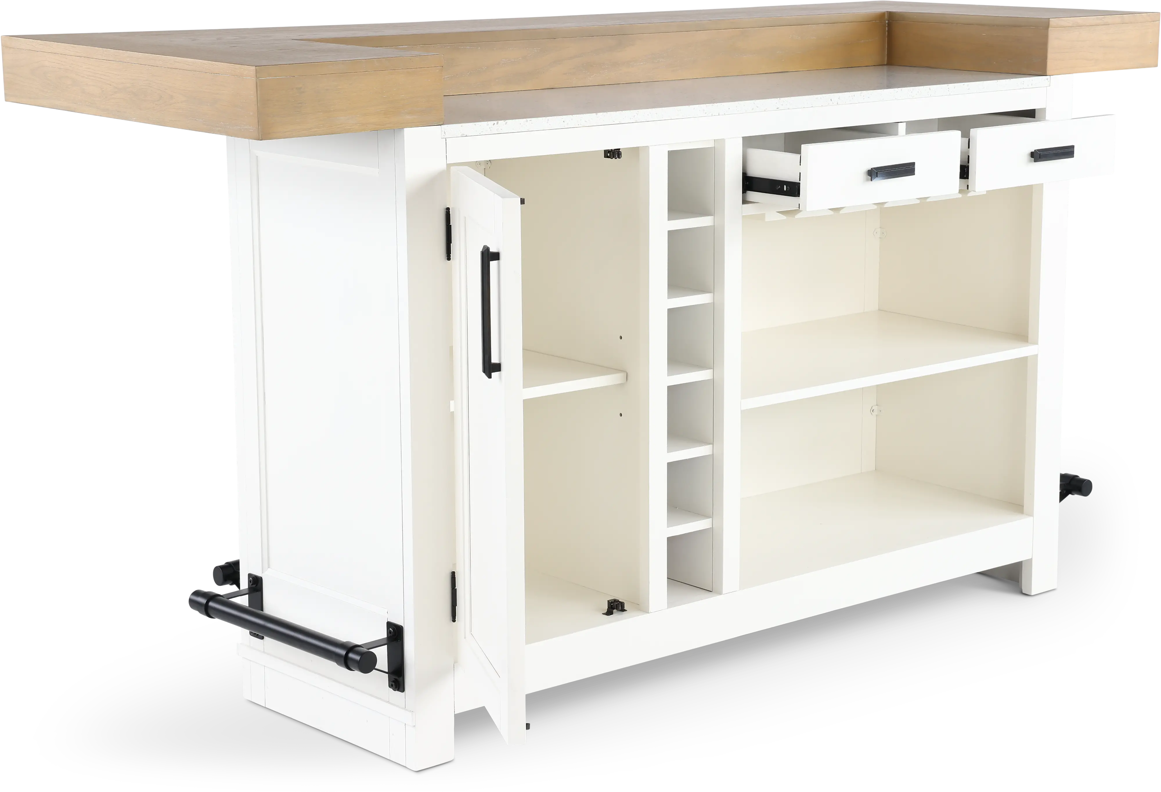 Modern Eclectic Creamy White Bar-7