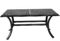 Halston Brown Patio Coffee Table
