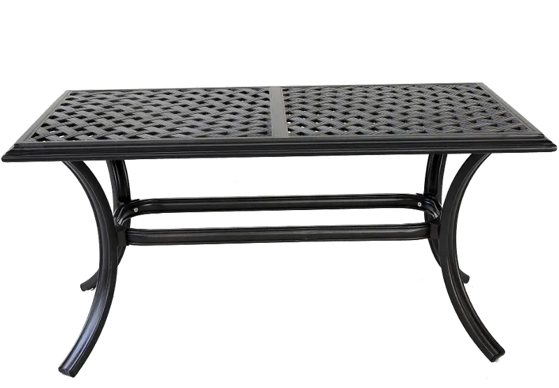 Halston Brown Patio Coffee Table