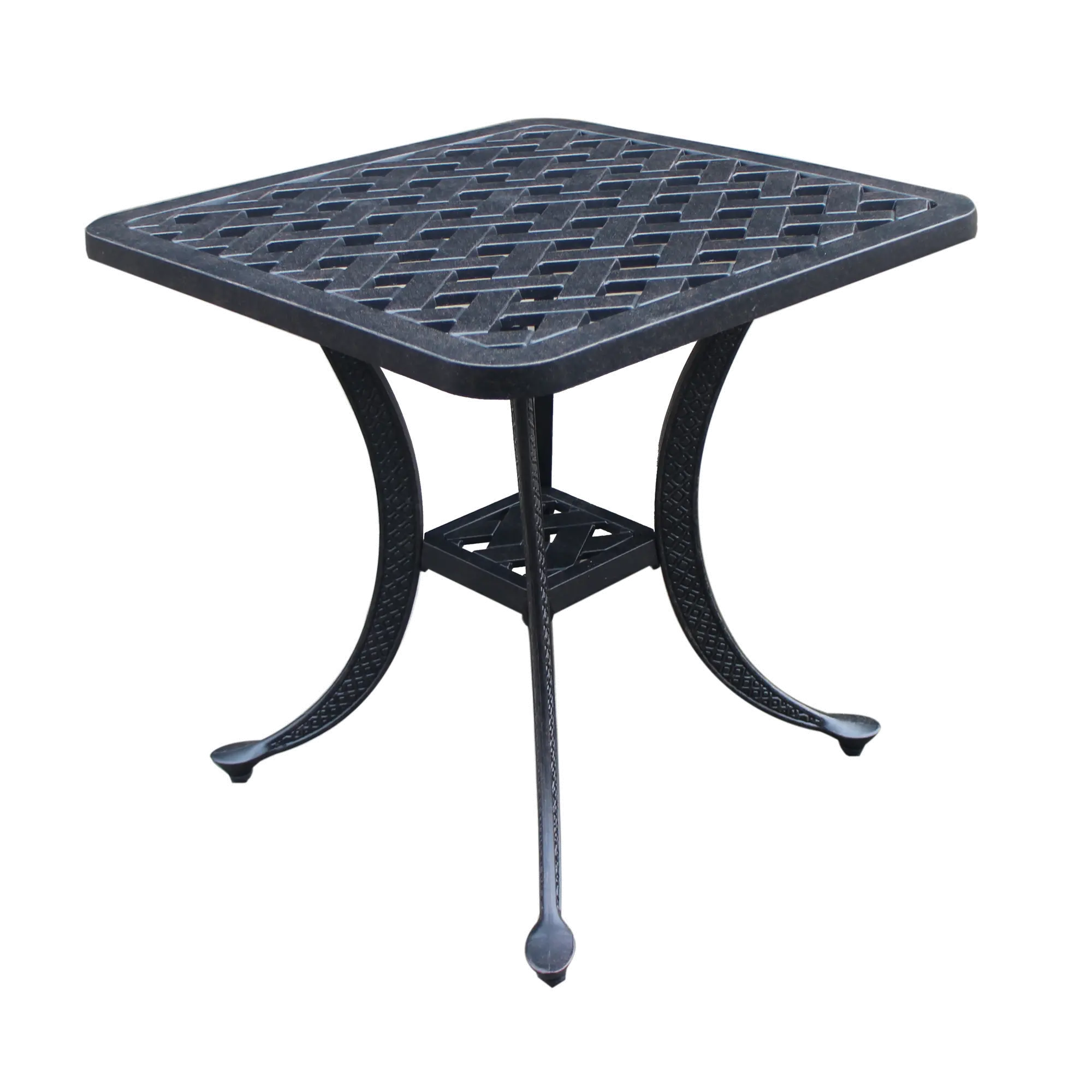 Castle Rock Black Patio End Table-1