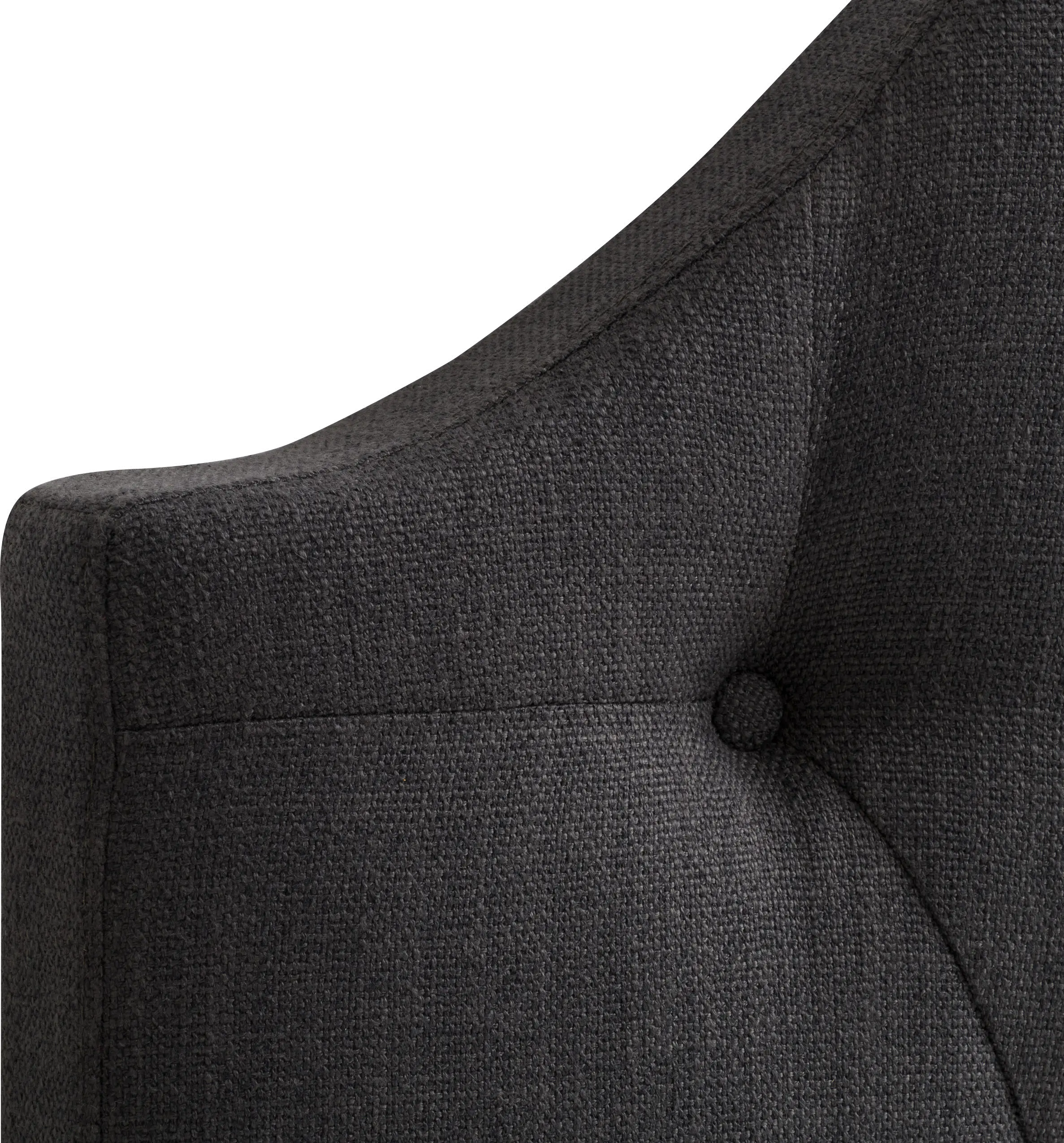 Calera Twin Tufted Dark Grey Fabric Headboard-3