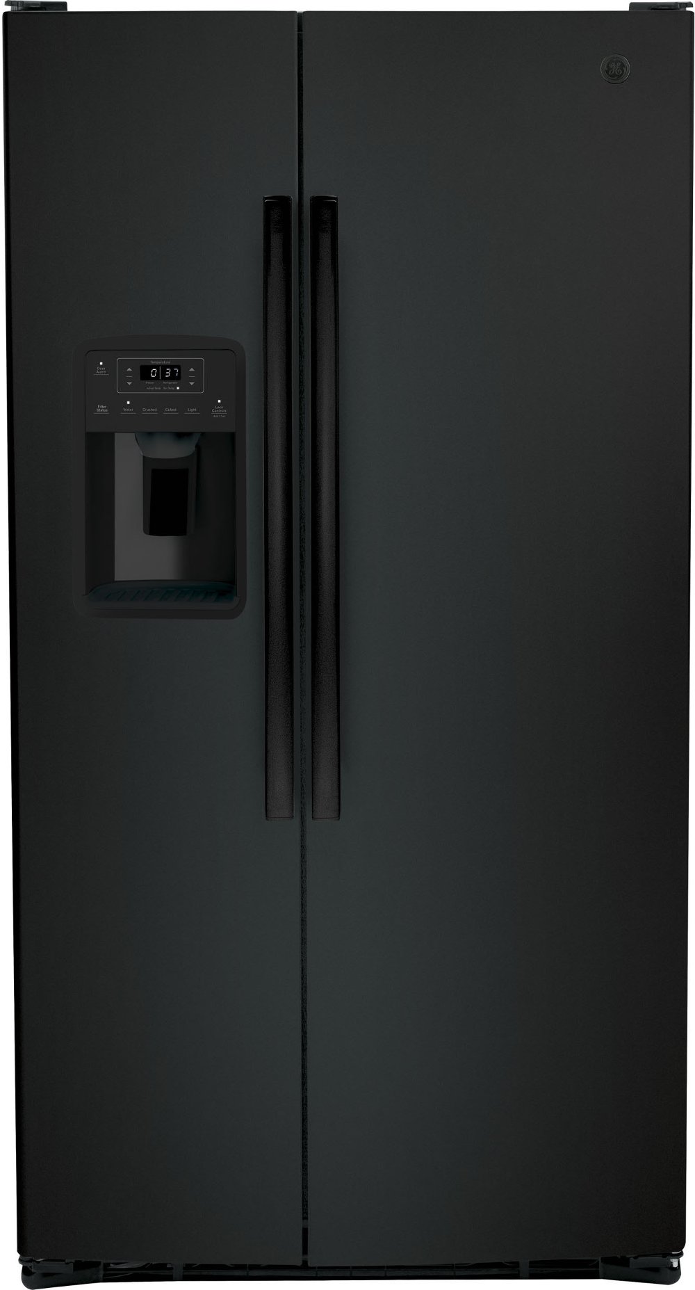 GE 25.1 cu ft Side by Side Refrigerator - Black