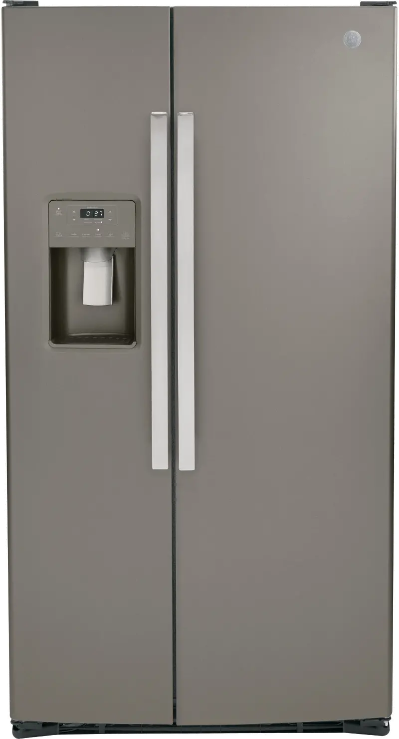 GE 25.1 cu ft Side by Side Refrigerator - Slate