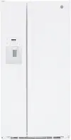 GSS23GGPWW GE 23 Cu Ft Side-by-Side Refrigerator - White