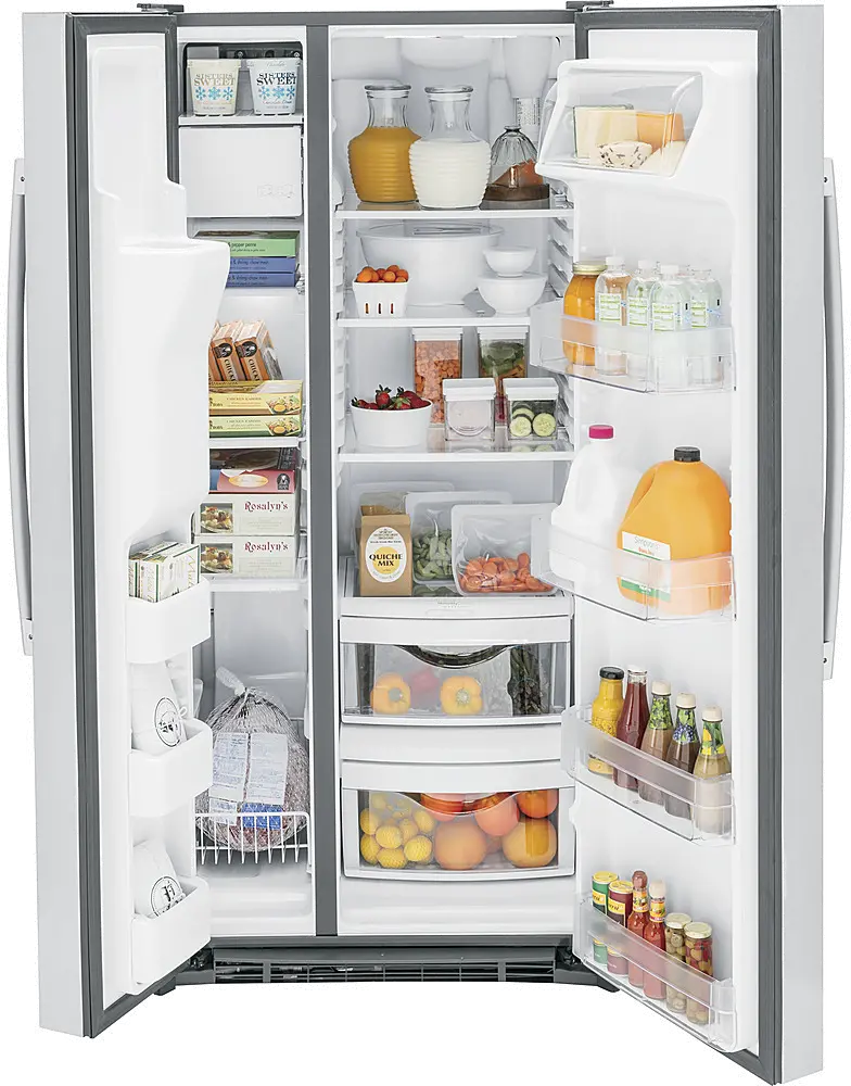 GSS23GYPFS GE 23.0 Cu Ft Side By Side Refrigerator - Stainless Steel-5
