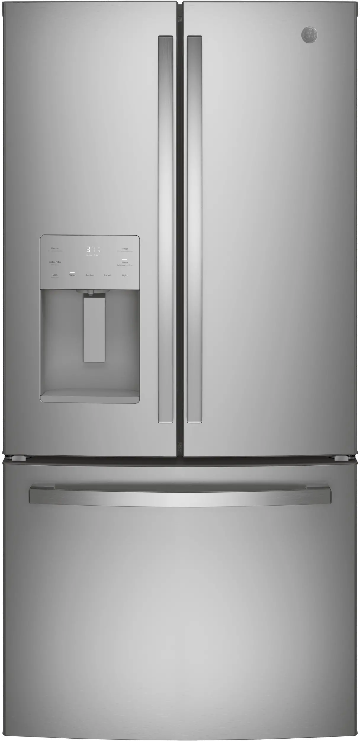 GFE24JYKFS GE 23.6 cu ft French Door Refrigerator - 33 W Stainless Steel-2