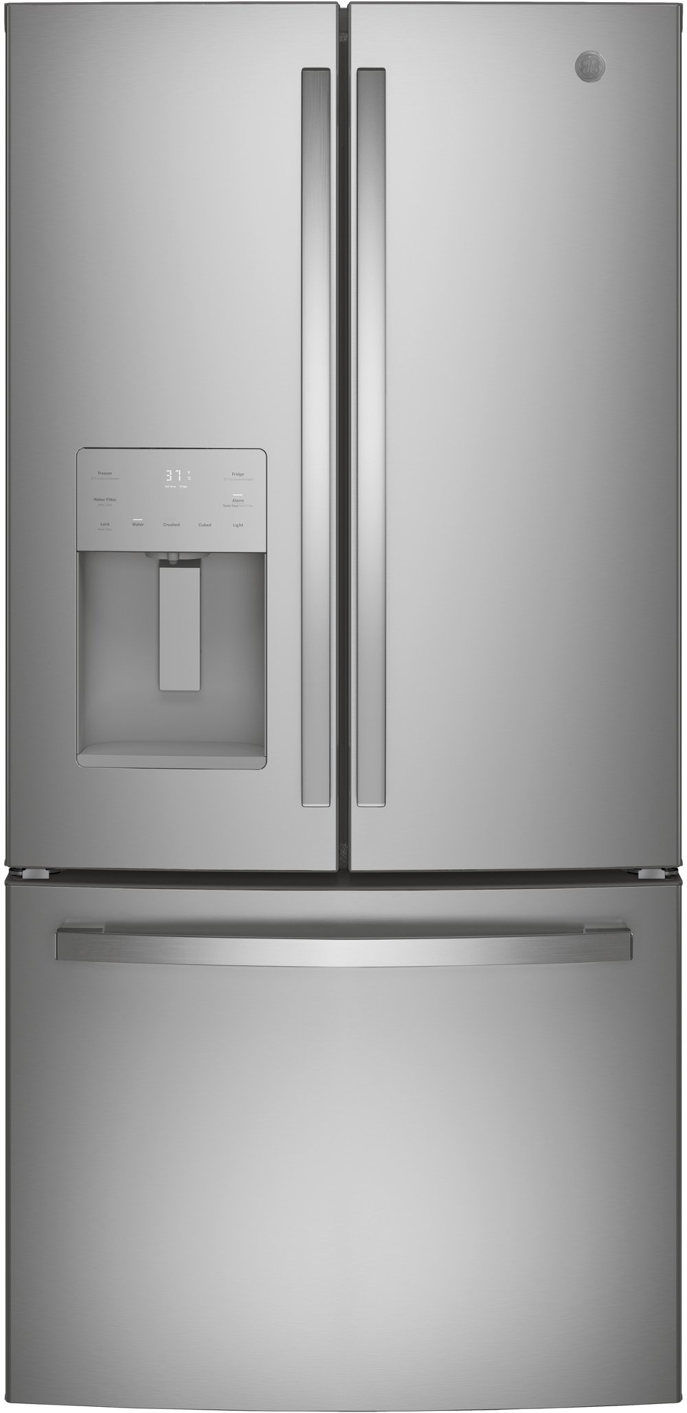GE 23.6 cu ft French Door Refrigerator - 33"W Stainless Steel