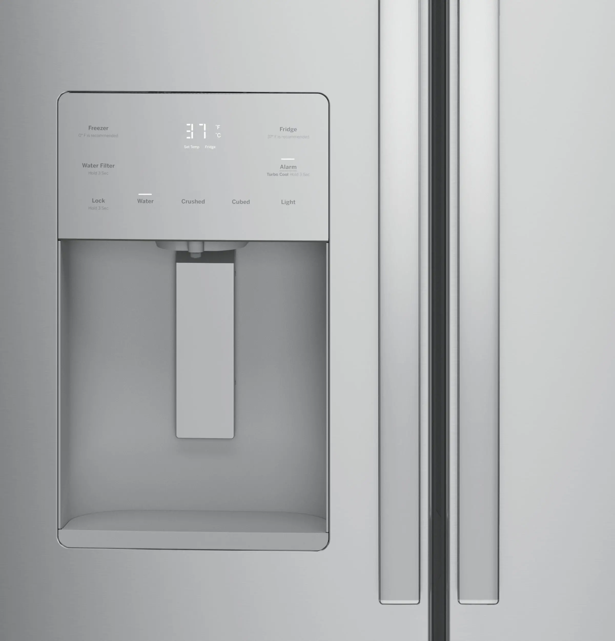 GFE24JYKFS GE 23.6 cu ft French Door Refrigerator - 33 W Stainless Steel-5