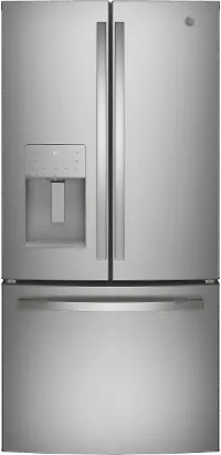 GYE18JYLFS GE 17.5 cu ft French Door Refrigerator - Counter Depth Stainless Steel