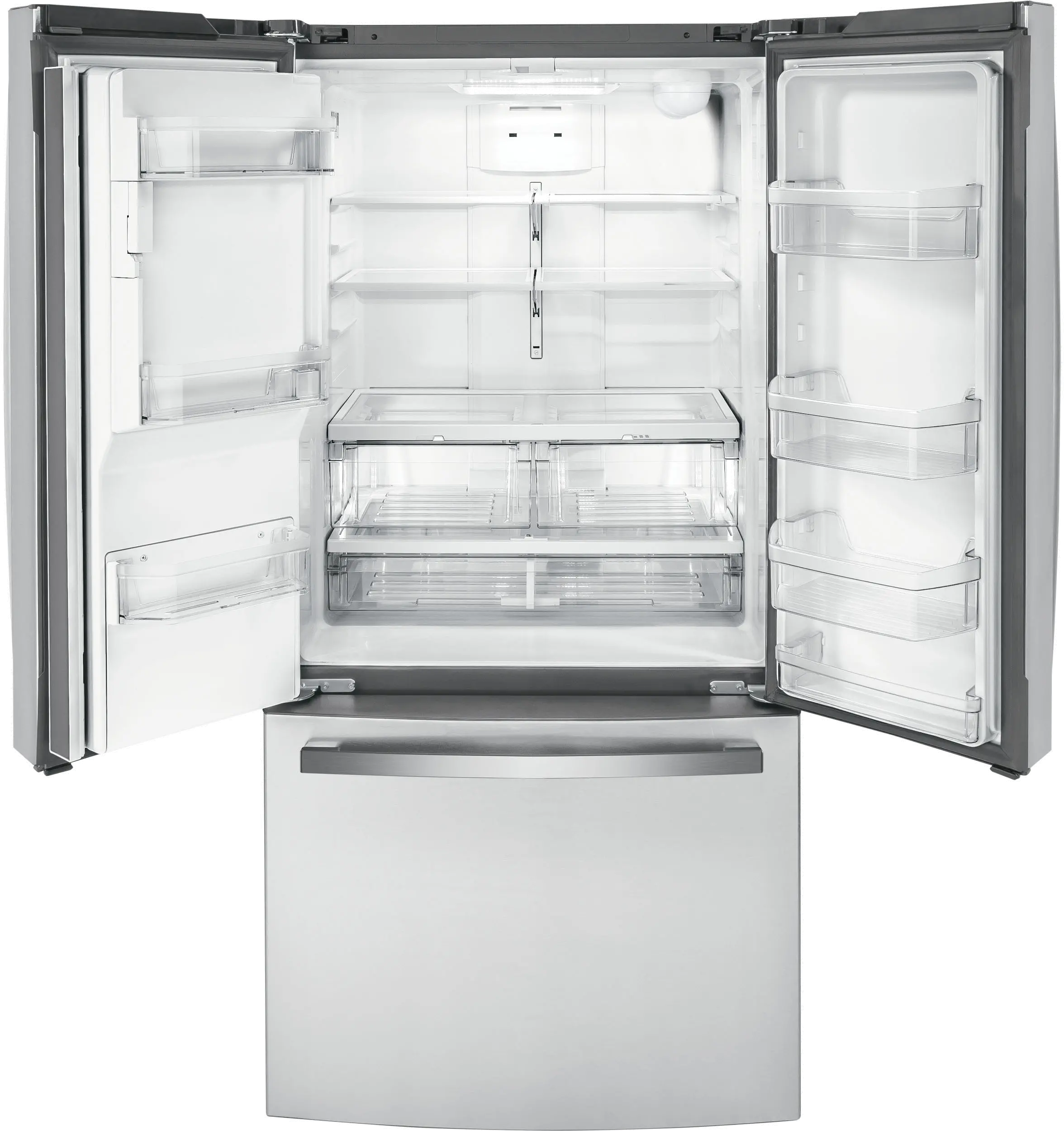 GYE18JYLFS GE 17.5 cu ft French Door Refrigerator - Counter Depth Stainless Steel-3
