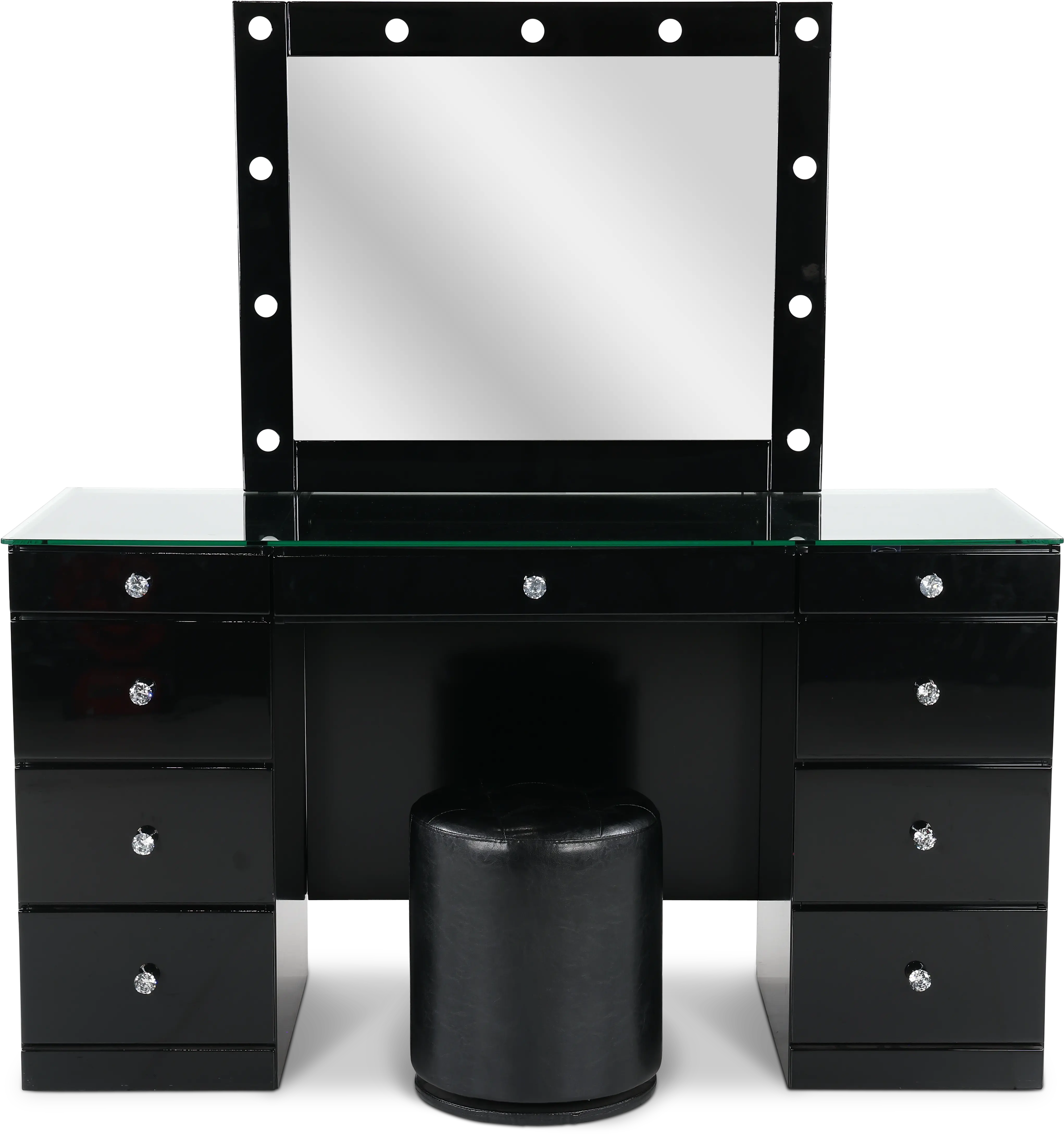 Avery Black 3 Piece Vanity Set-1