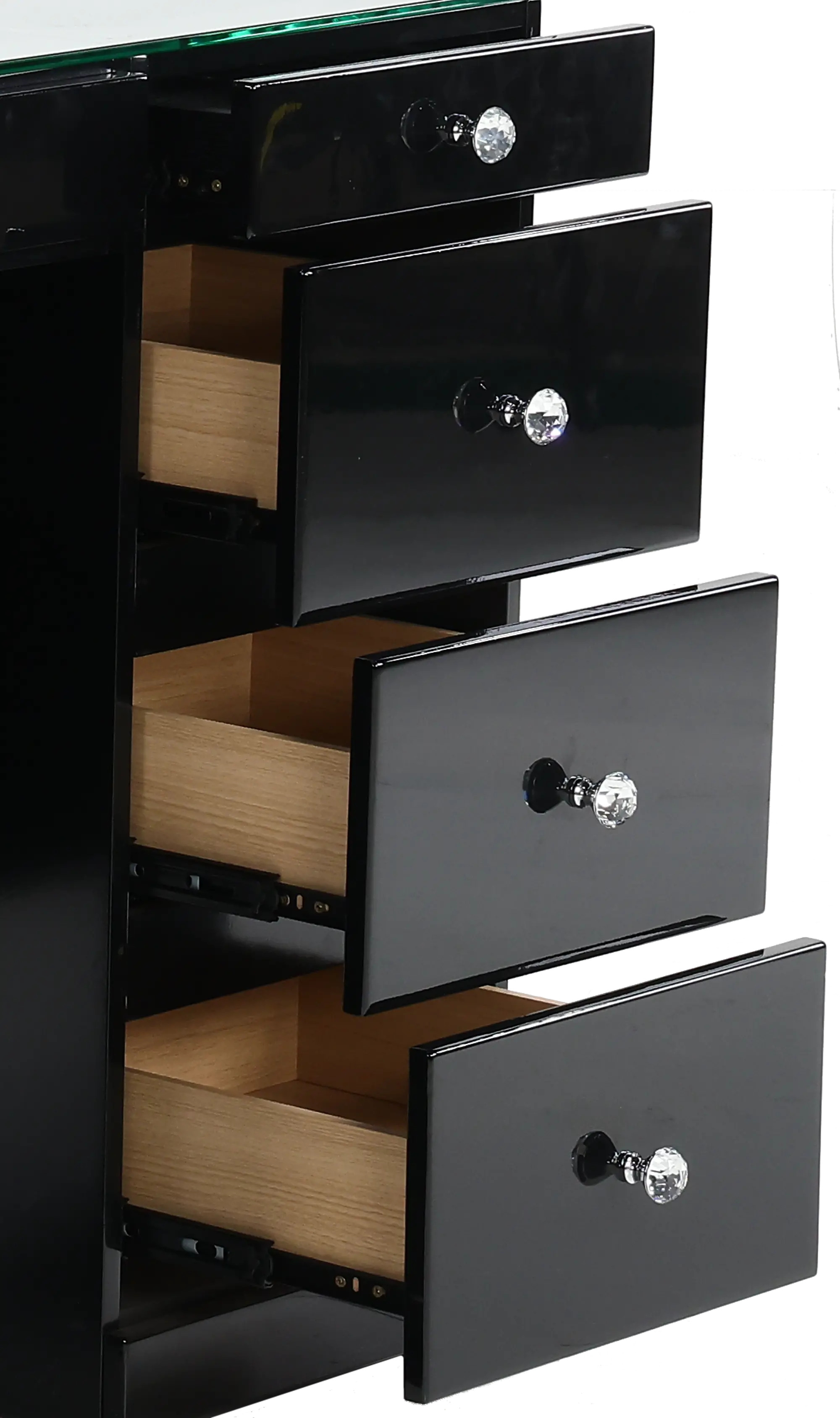 blue dress for baby girl Aida Vanity Dresser Black w/Gold main image 1