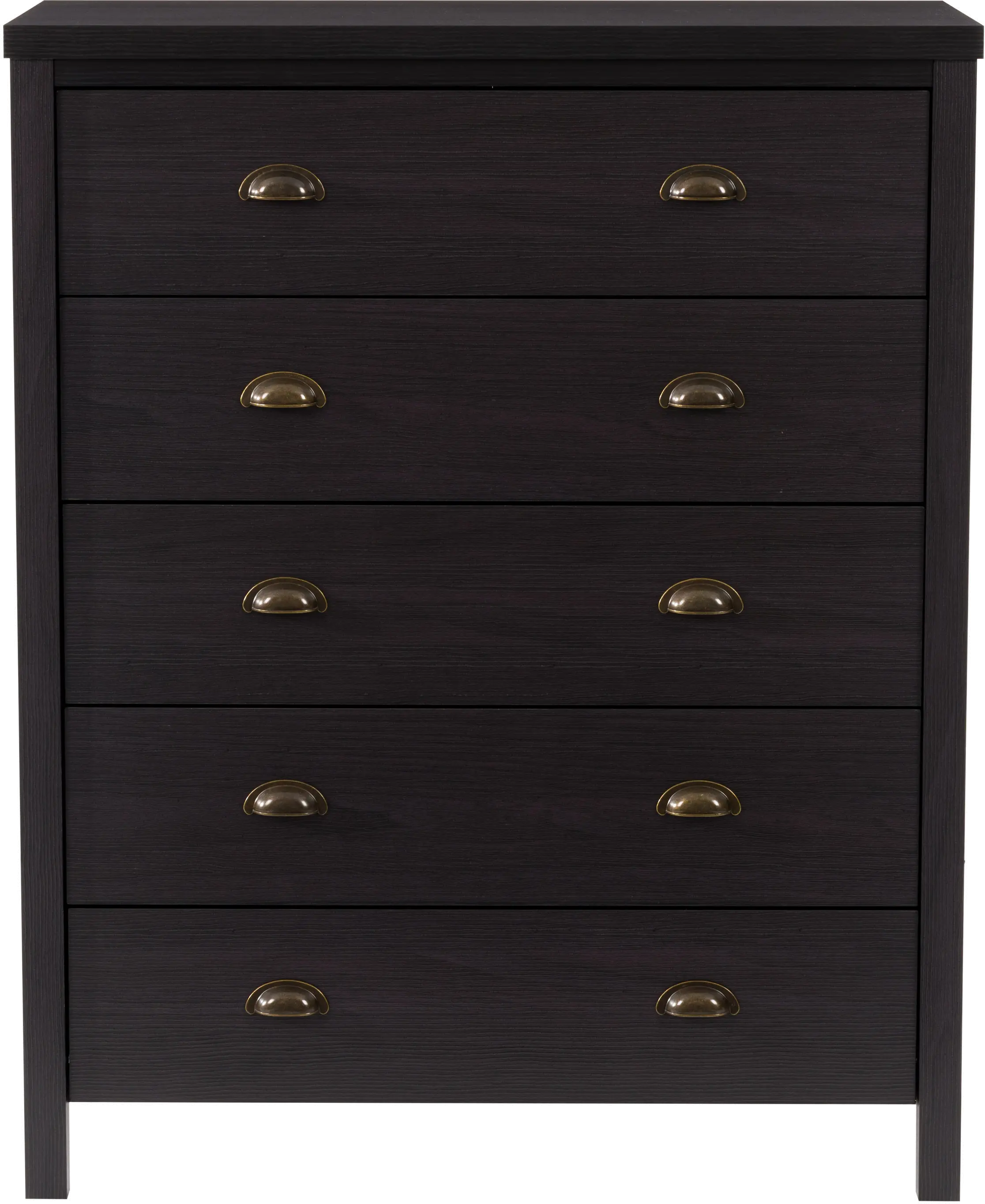 Boston Contemporary Black 5-Drawer Dresser-3