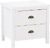 Boston Contemporary White Nightstand