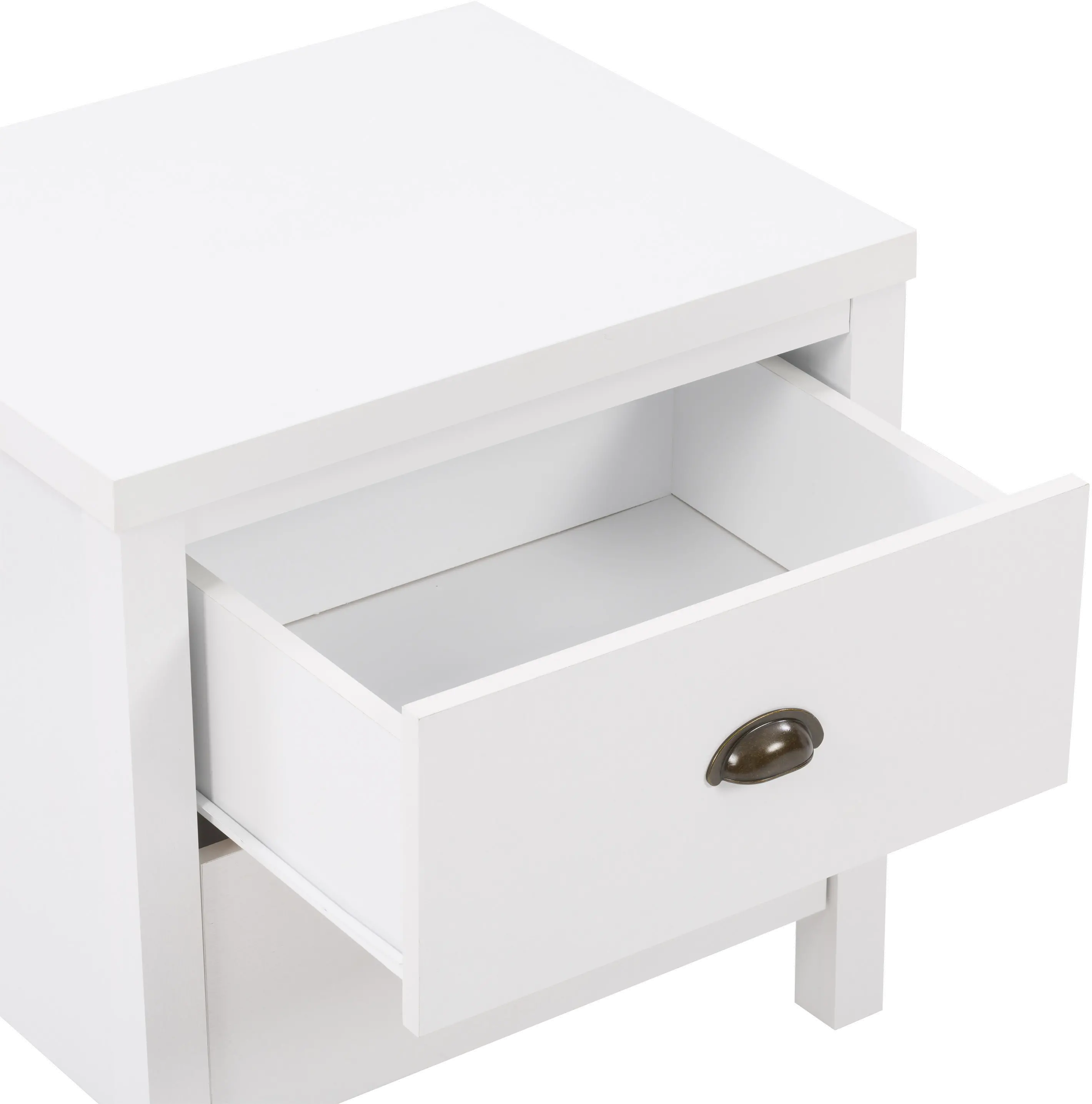 Boston Contemporary White Nightstand-4