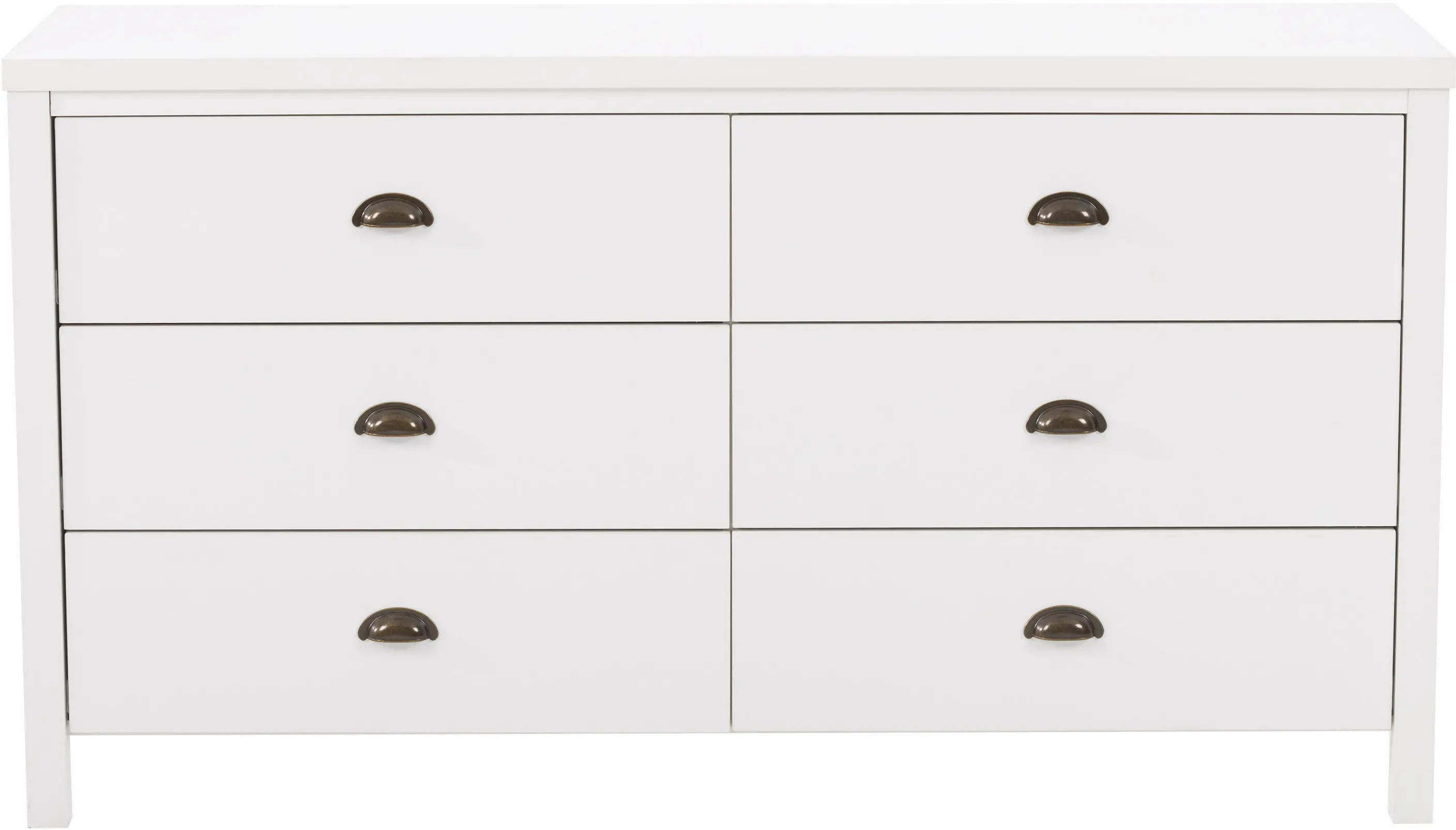 Boston Contemporary White Six Drawer Dresser-3