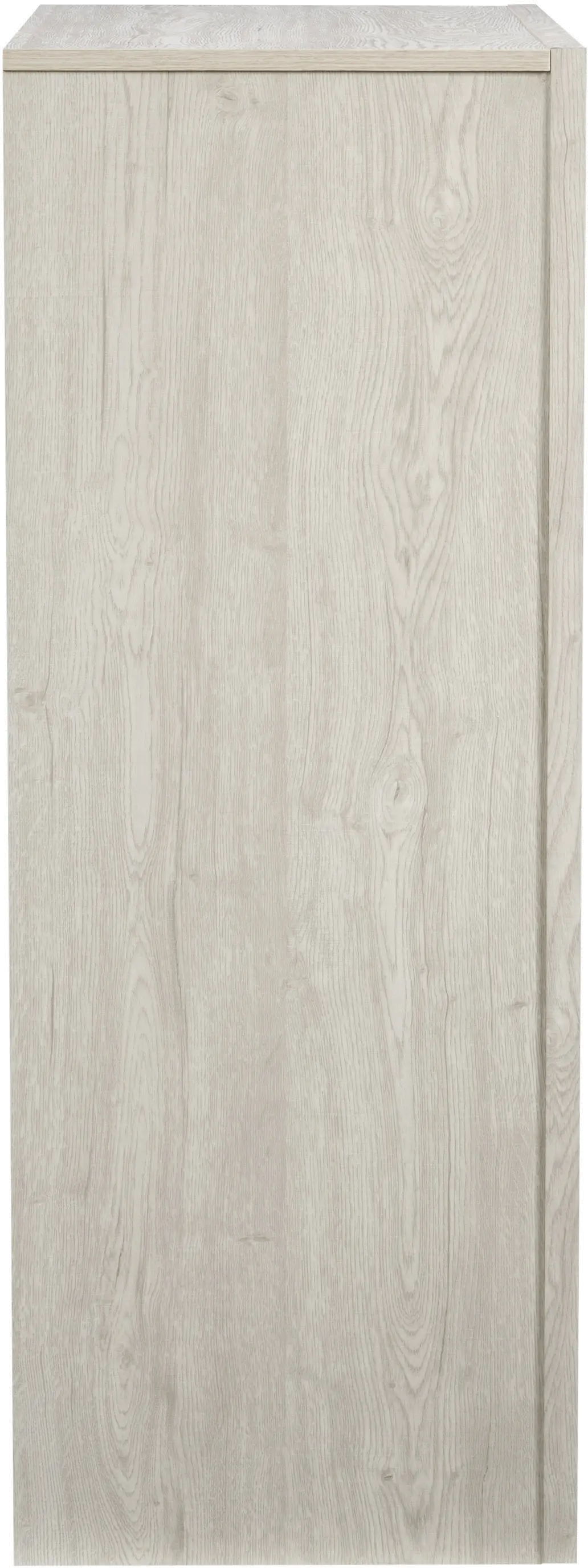 Newport Contemporary White Washed Oak Five Drawer Tall Dresser-3